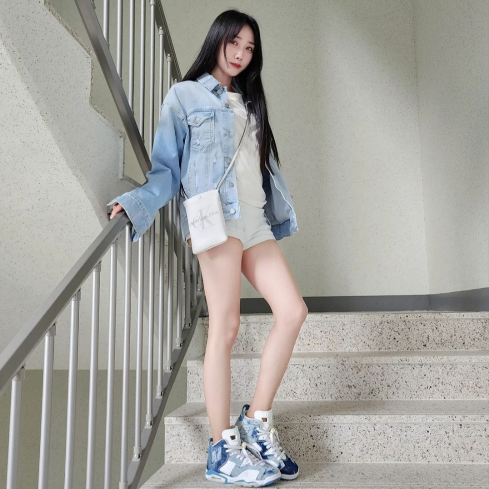 (GS) Jordan 6 Retro Washed Denim 착용 스타일