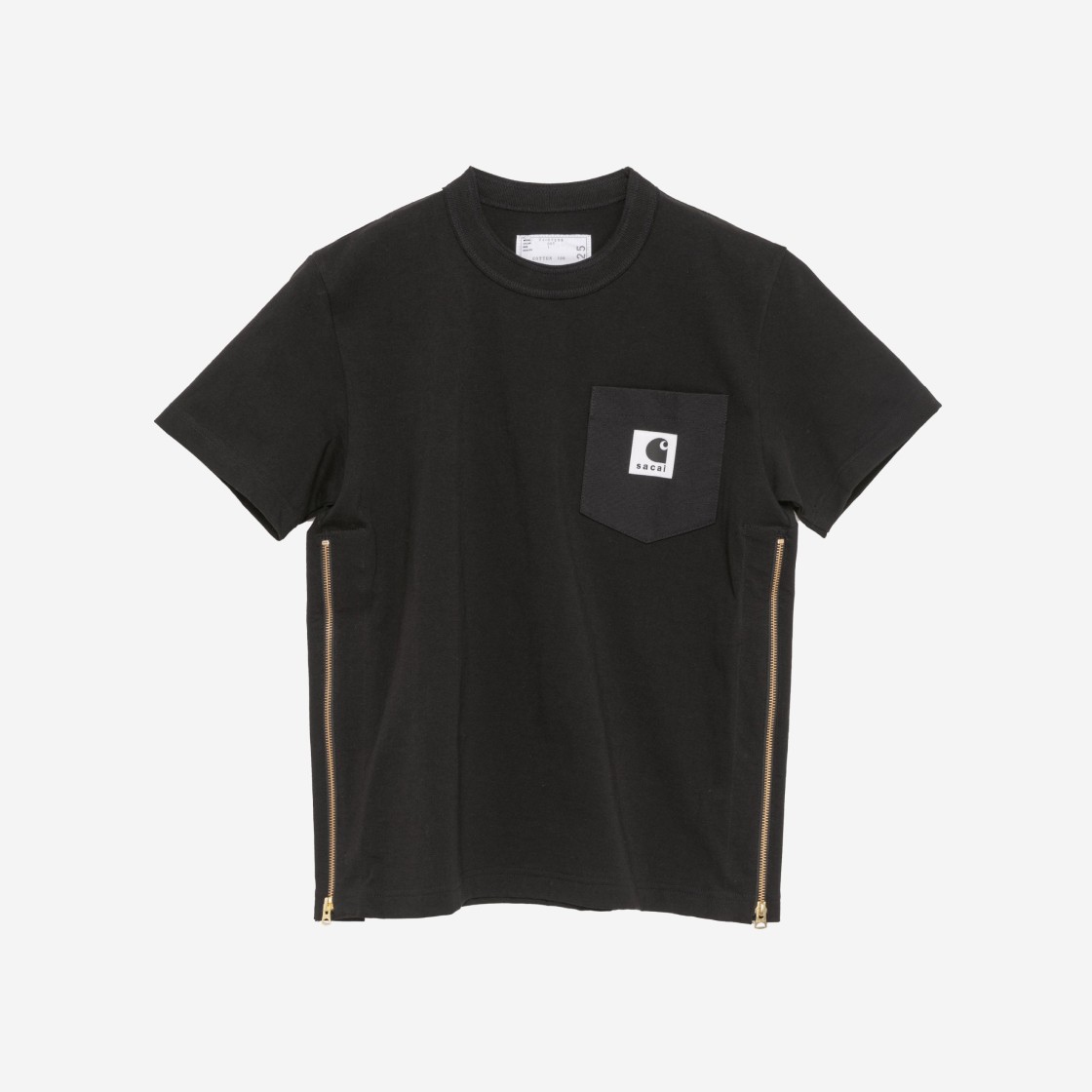 Sacai x Carhartt WIP T-Shirt Black 상세 이미지 1