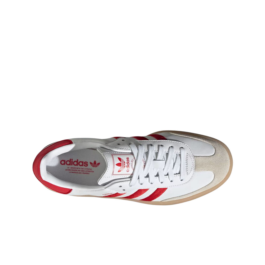 (W) 아디다스 삼배 클라우드 화이트 베러 스칼렛((W) Adidas Sambae Cloud White Better Scarlet) - 2
