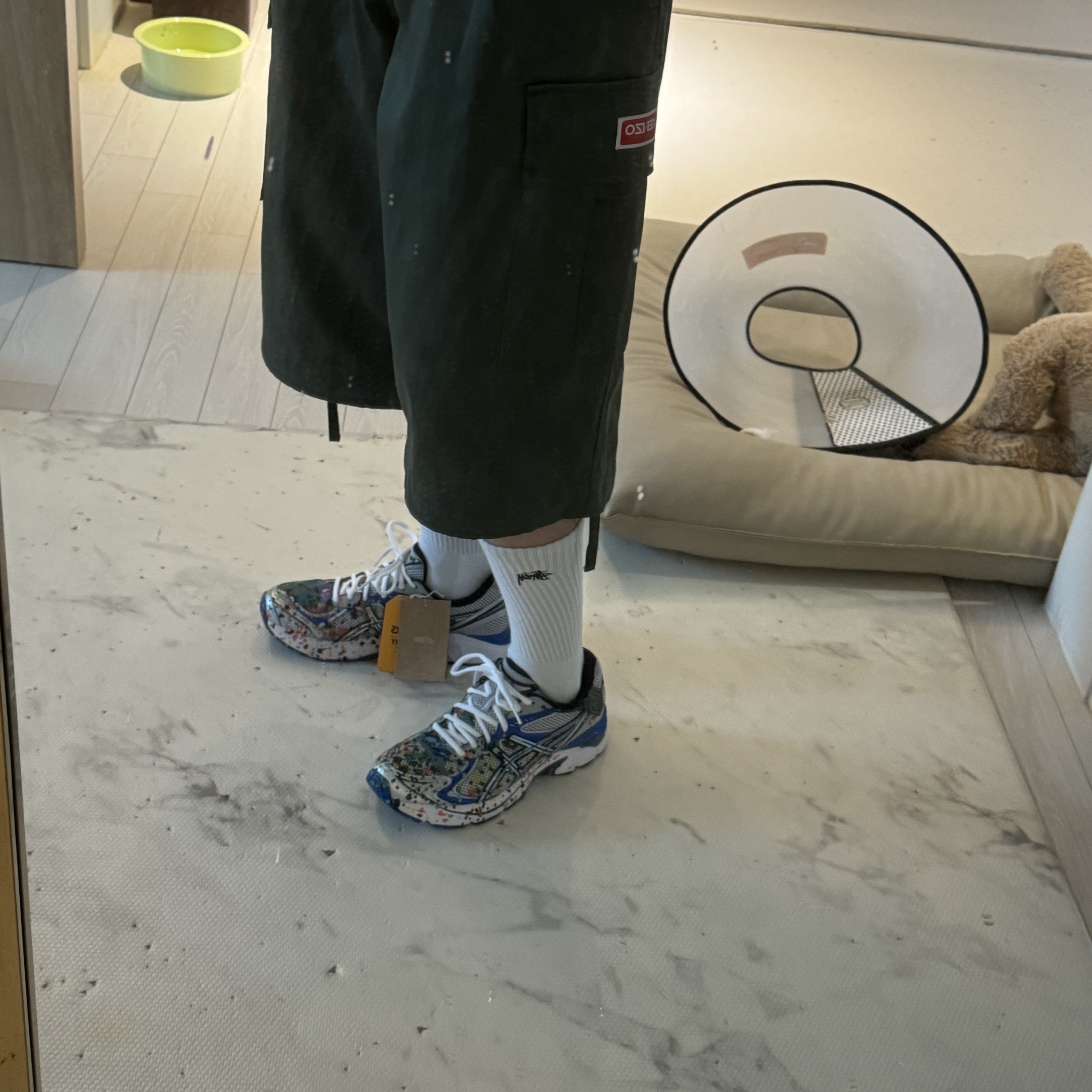 Asics x Gallery Dept. GT-2160 White Pure Silver 착용 스타일 - 6