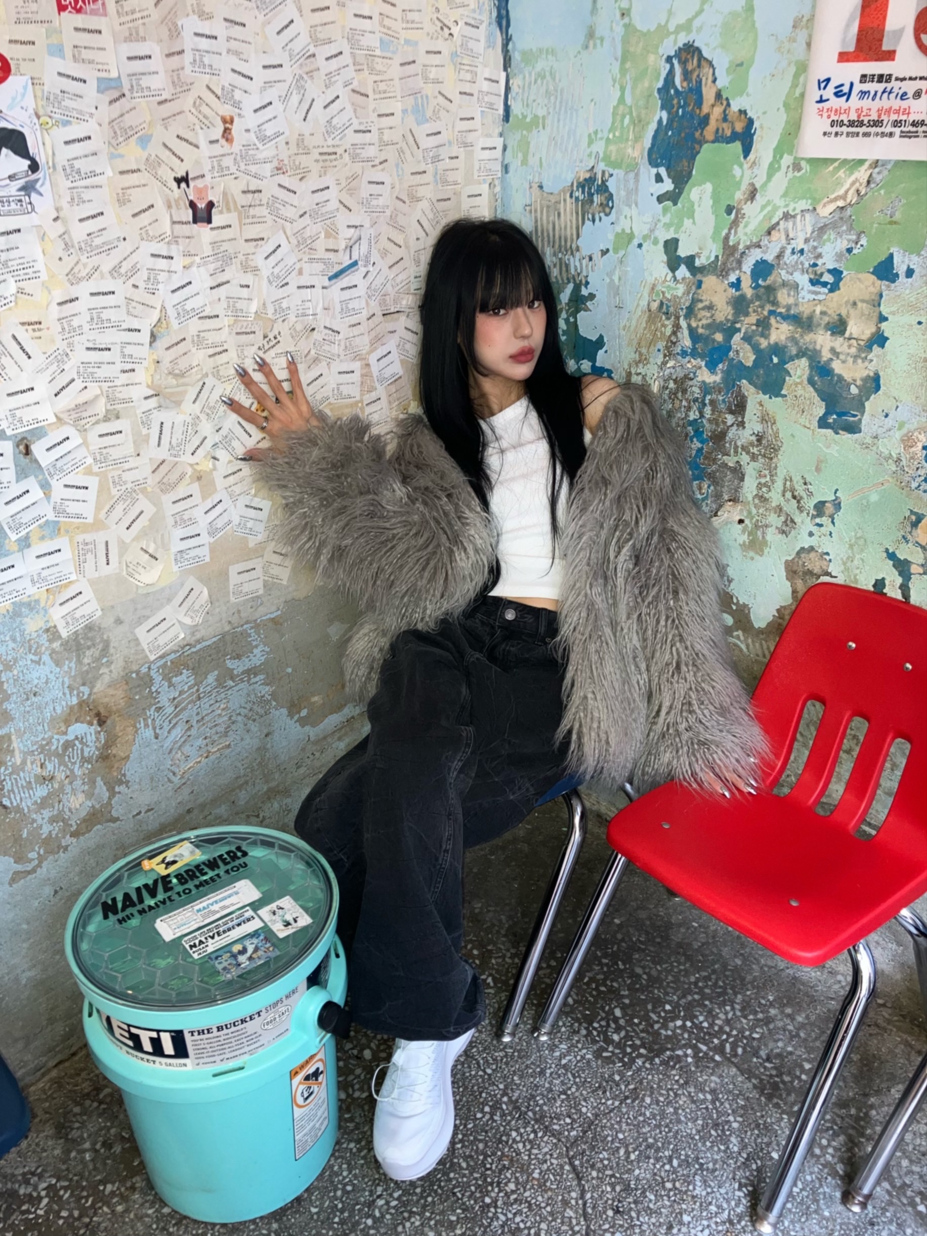 Salomon x Comme des Garcons Pulsar Platform White 착용 스타일