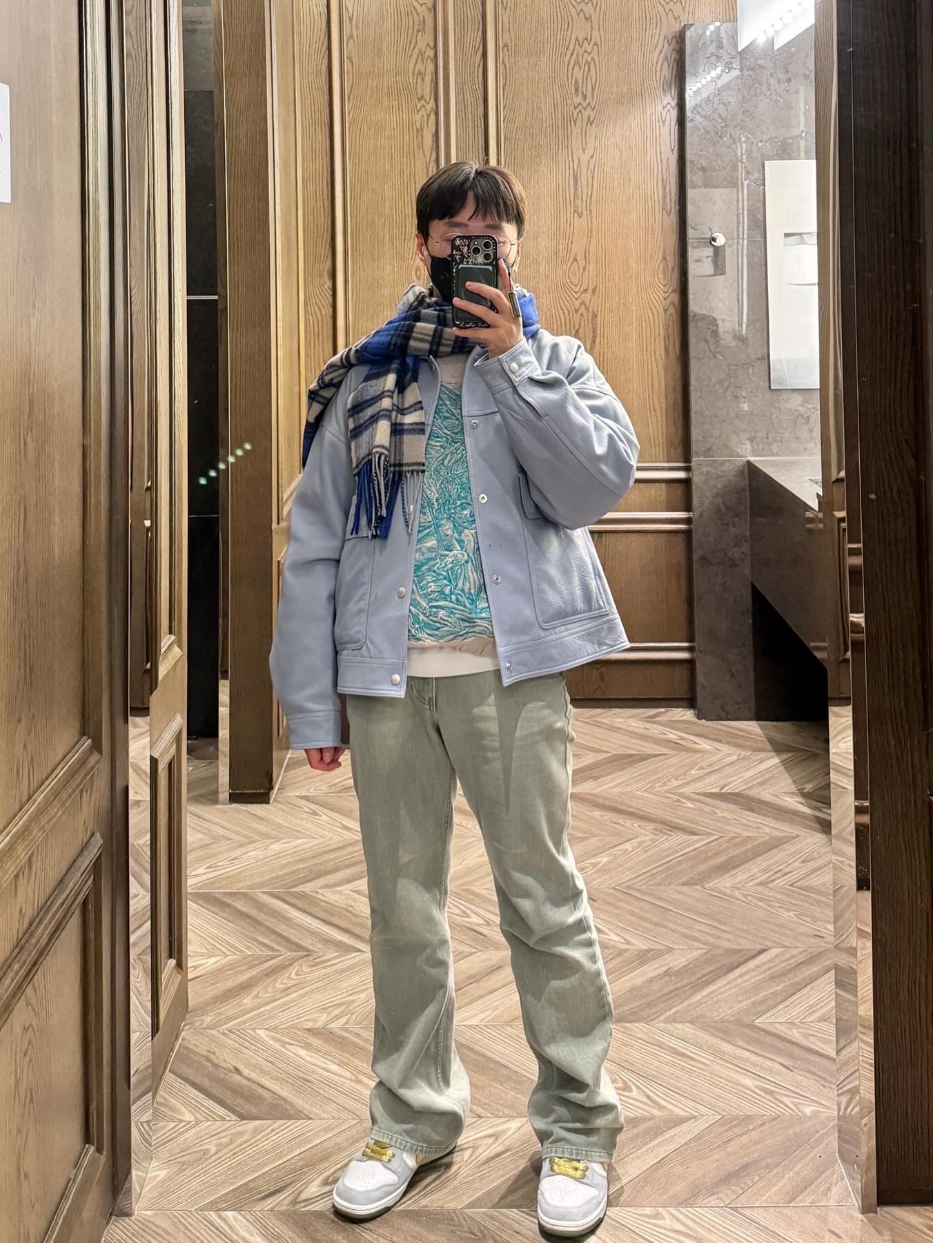 Wooyoungmi Straight Denim Pants Mint - 23FW, Nike x Sean Cliver SB Dunk Low Holiday Special 착용 스타일 - 4