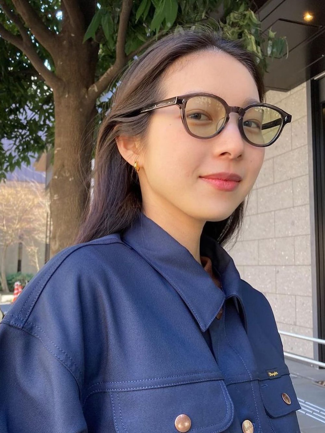 Gentle Monster x Maison Margiela MM009S Clear Black, Chanel Square Blue Light Glasses Acetate & Black Asian Fit 착용 스타일 - 2