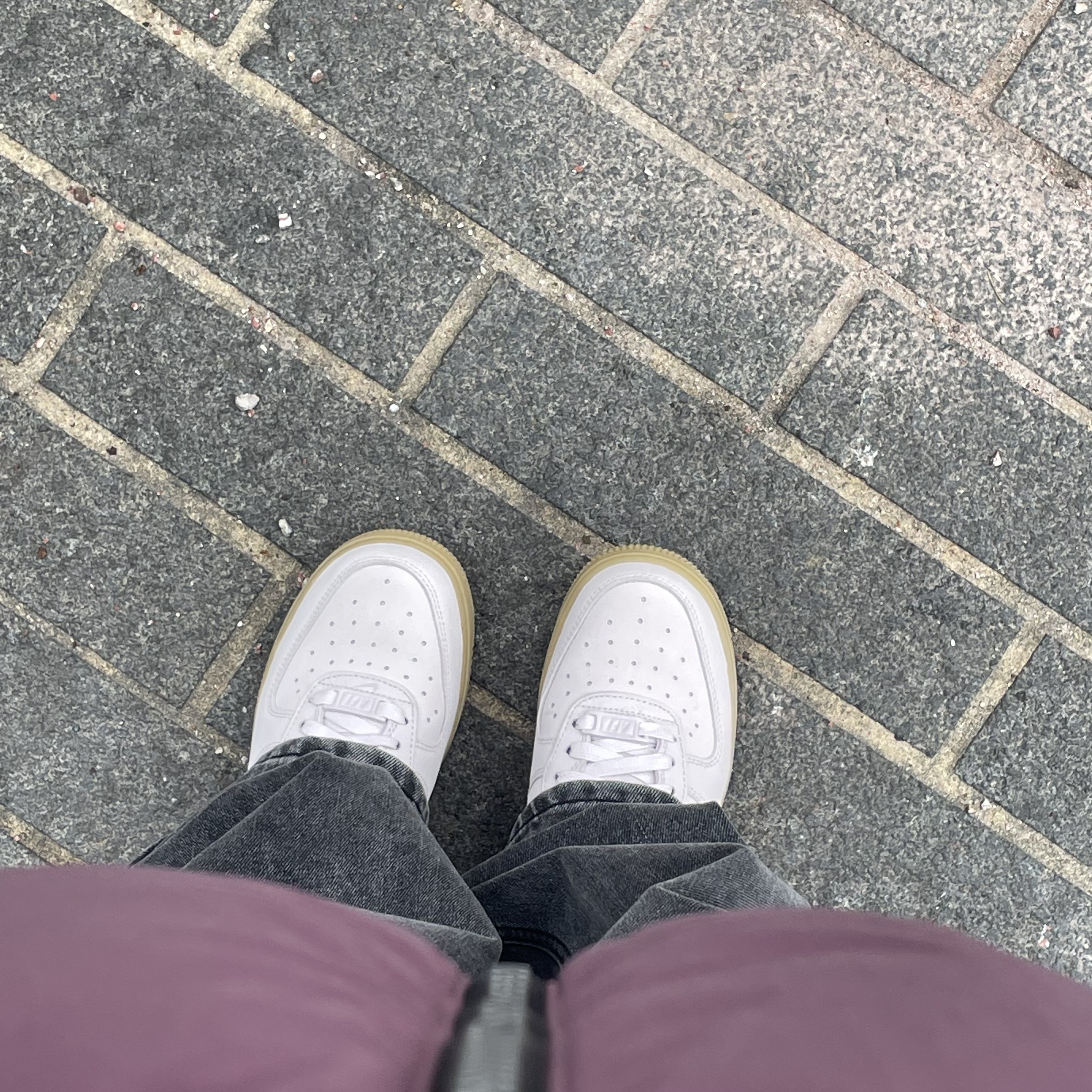 (W) Nike Air Force 1 PRM MF Pearl Pink 착용 스타일