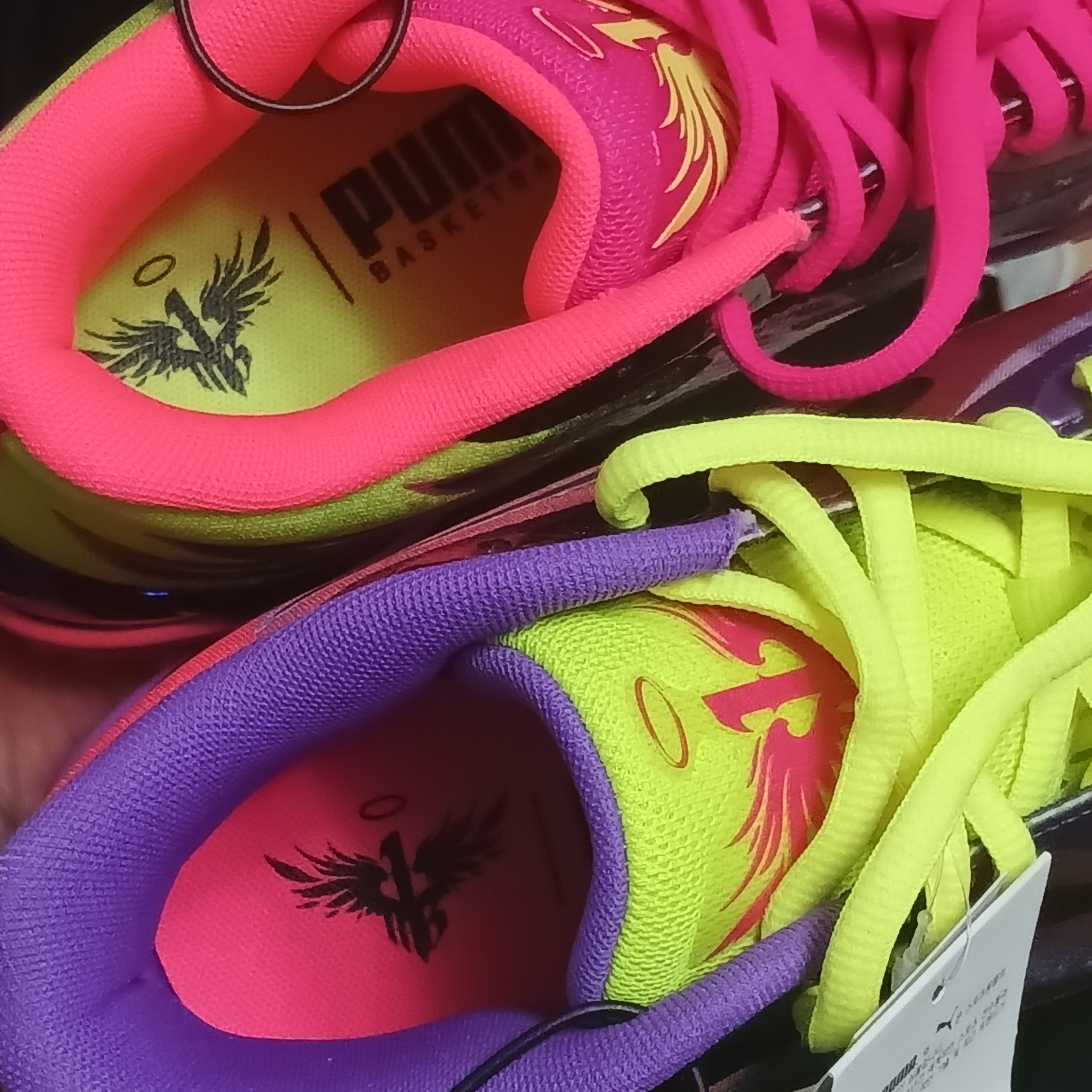 Puma MB.02 Be You Purple Glimmer Safety Yellow 착용 스타일 - 2