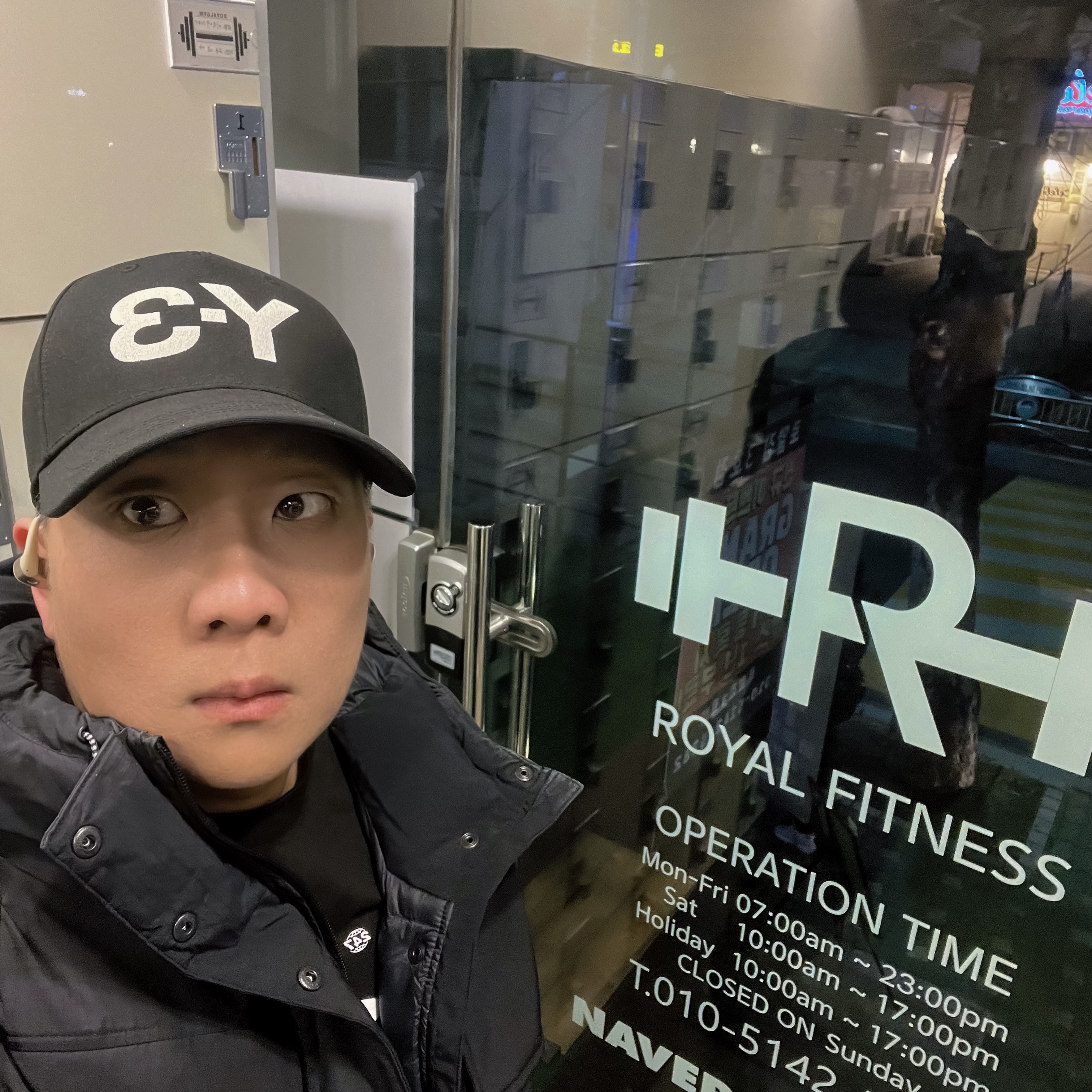 Y-3 Logo Cap Black 착용 스타일 - 2