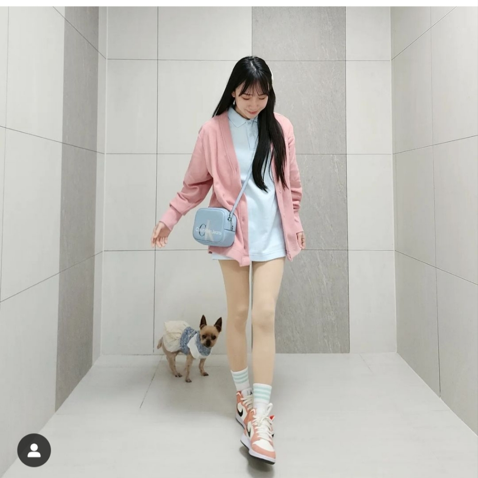 (GS) Jordan 1 Mid Pink Quartz 착용 스타일