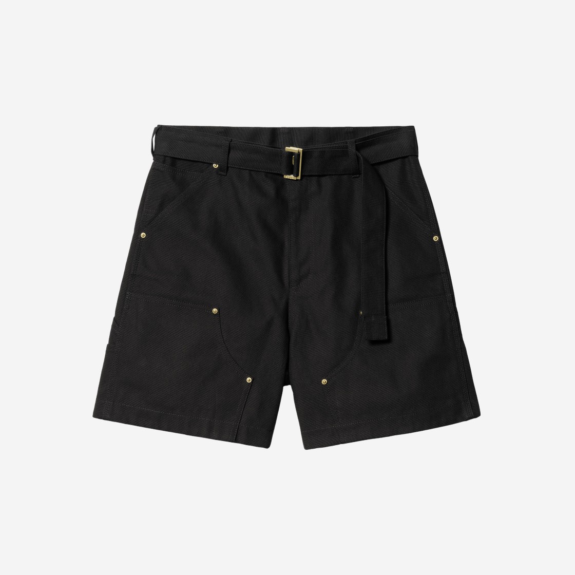 Sacai x Carhartt WIP Duck Shorts Black 상세 이미지 1