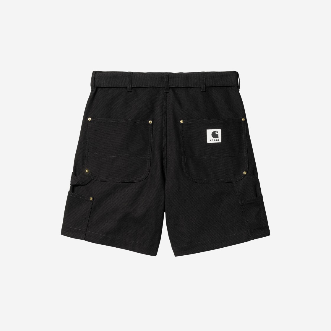 Sacai x Carhartt WIP Duck Shorts Black 상세 이미지 2