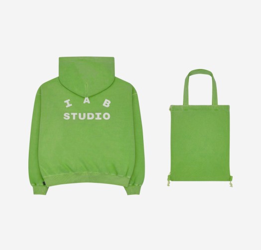IAB Studio Pigment Hoodie & Sack Apple Green