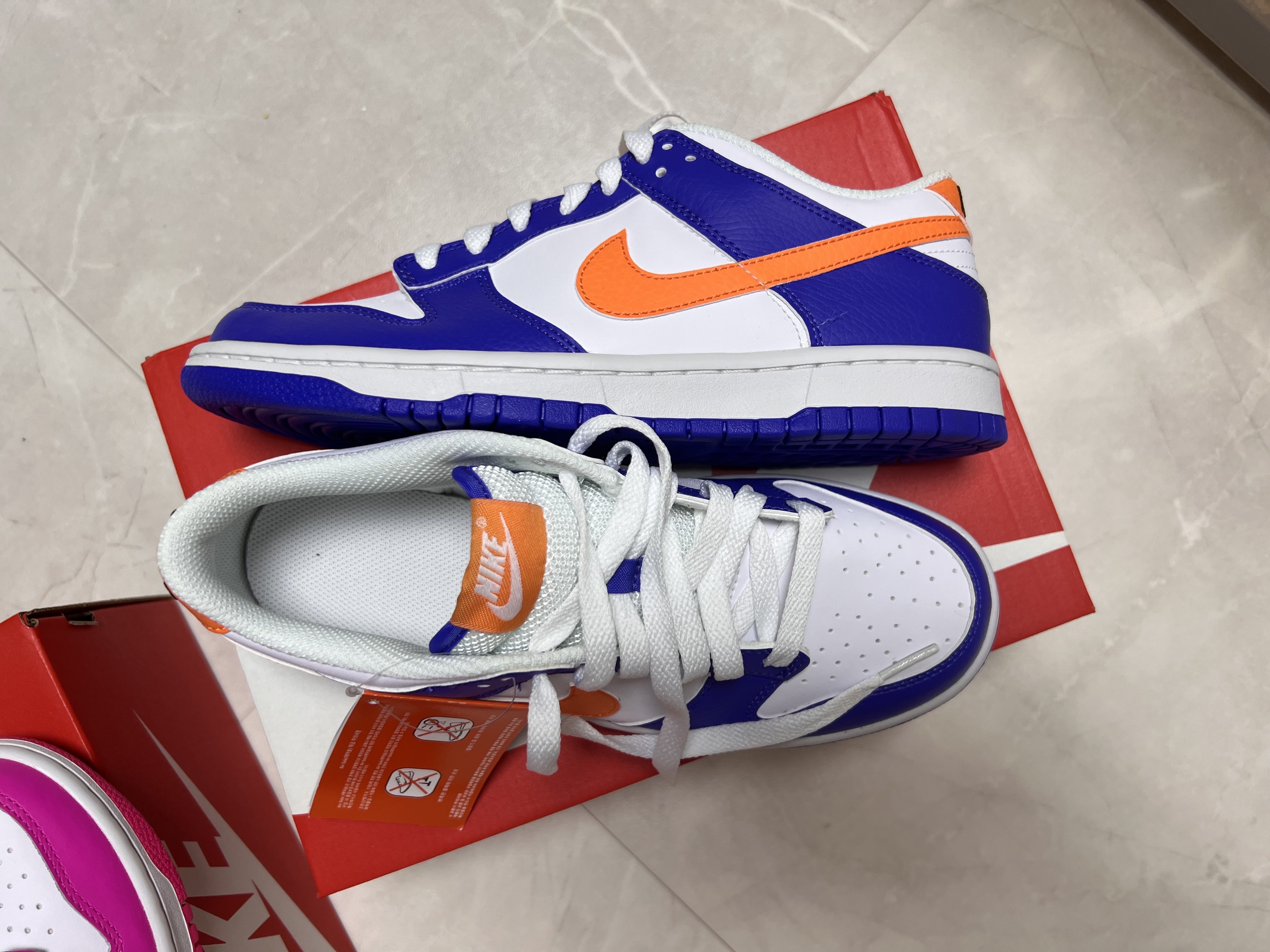 (GS) Nike Dunk Low Blue Joy White 착용 스타일