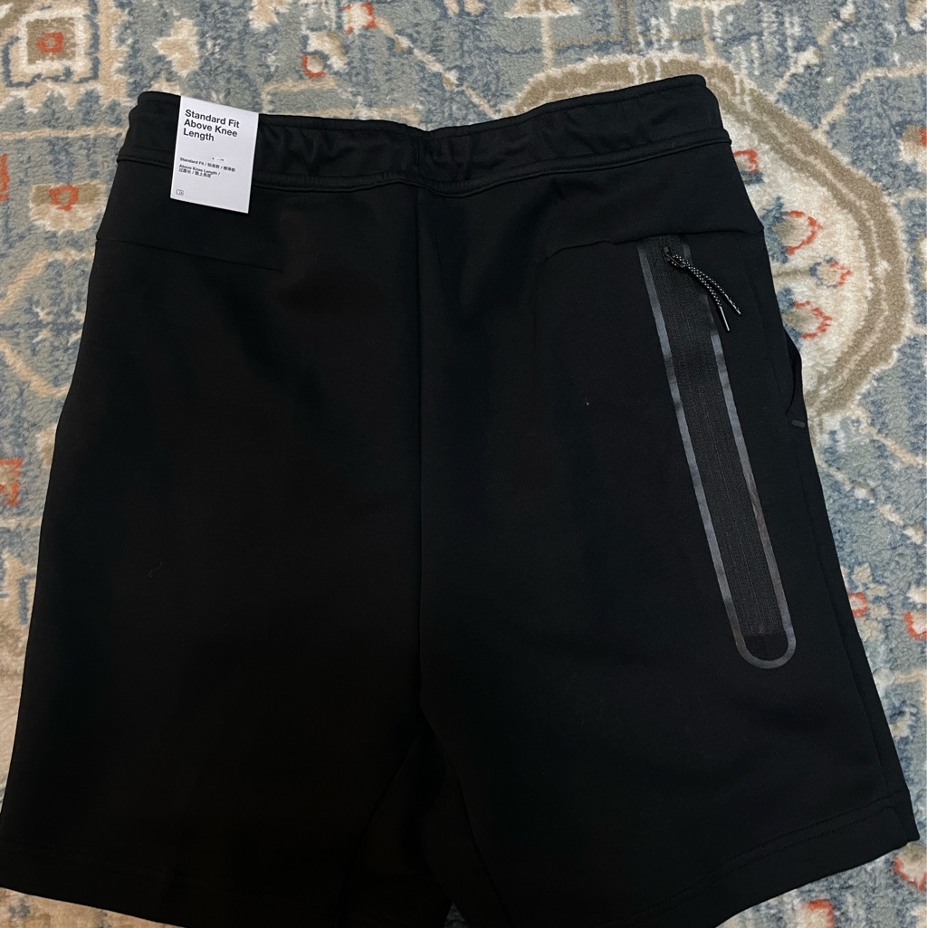Nike NSW Tech Fleece Shorts Black - Asia 착용 스타일 - 3