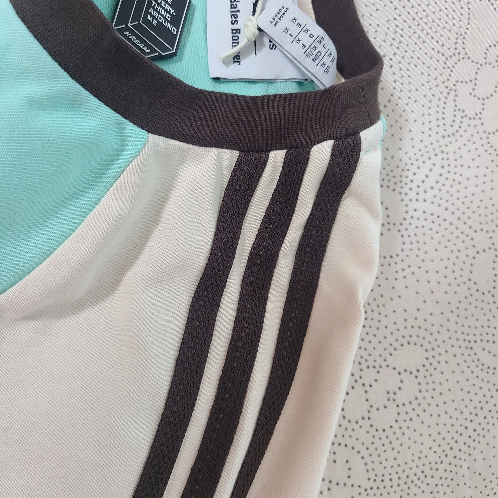 Adidas x Wales Bonner S/S T-Shirt Clear Mint - US Sizing 착용 스타일