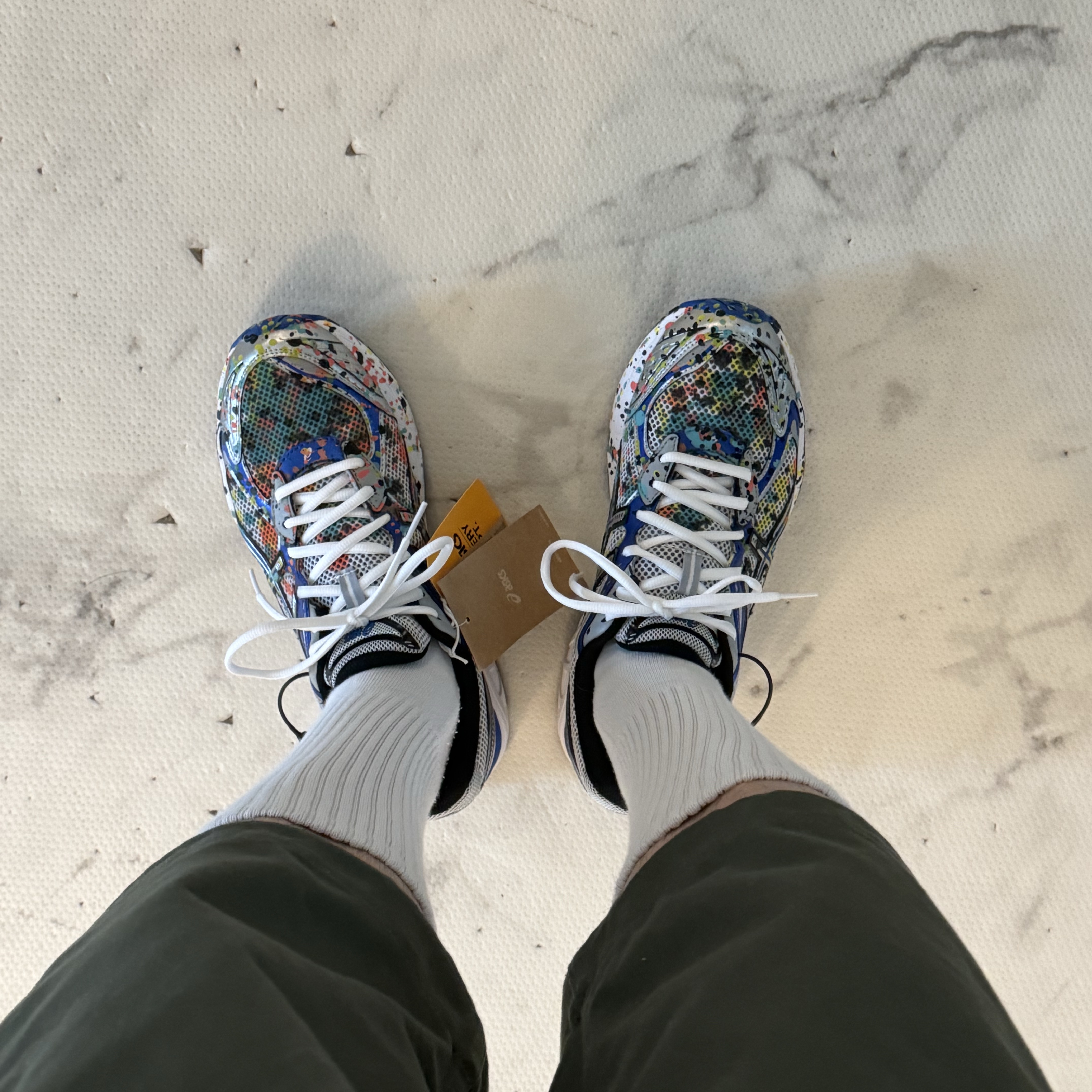 Asics x Gallery Dept. GT-2160 White Pure Silver 착용 스타일 - 5