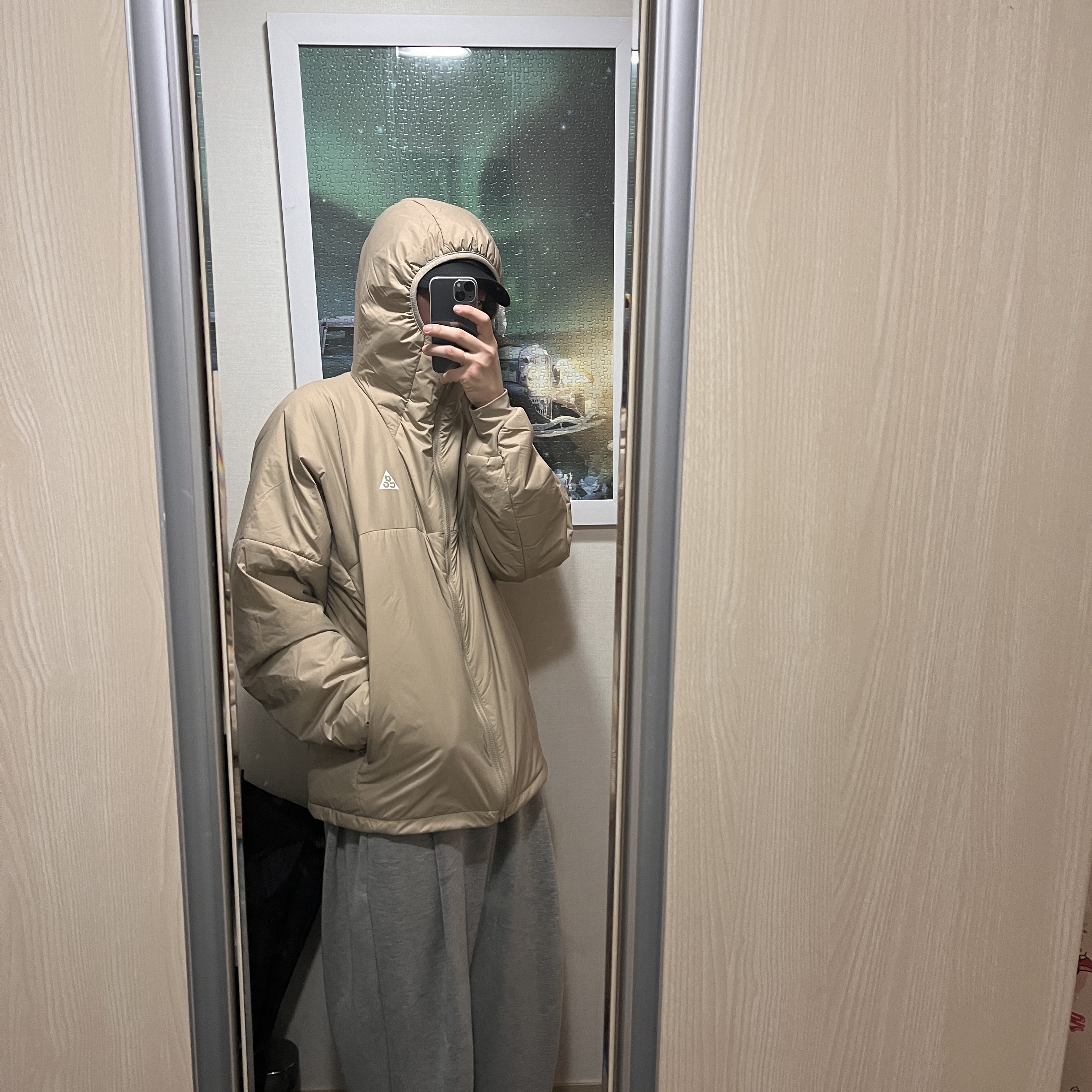 Nike ACG Therma-Fit ADV Rope De Dope Jacket Light Iron Ore - Asia 착용 스타일