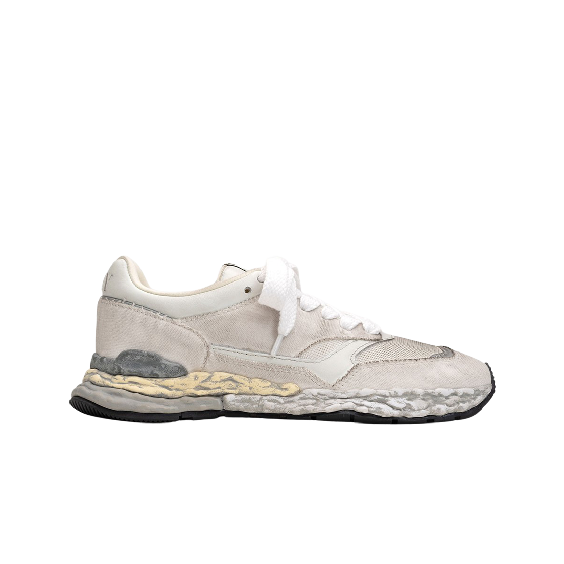메종 미하라 야스히로 조지 VL OG 솔 믹스 머터리얼 로우탑 스니커즈 화이트(Maison Mihara Yasuhiro George VL OG Sole Mix Material Low-top Sneakers White) - 1