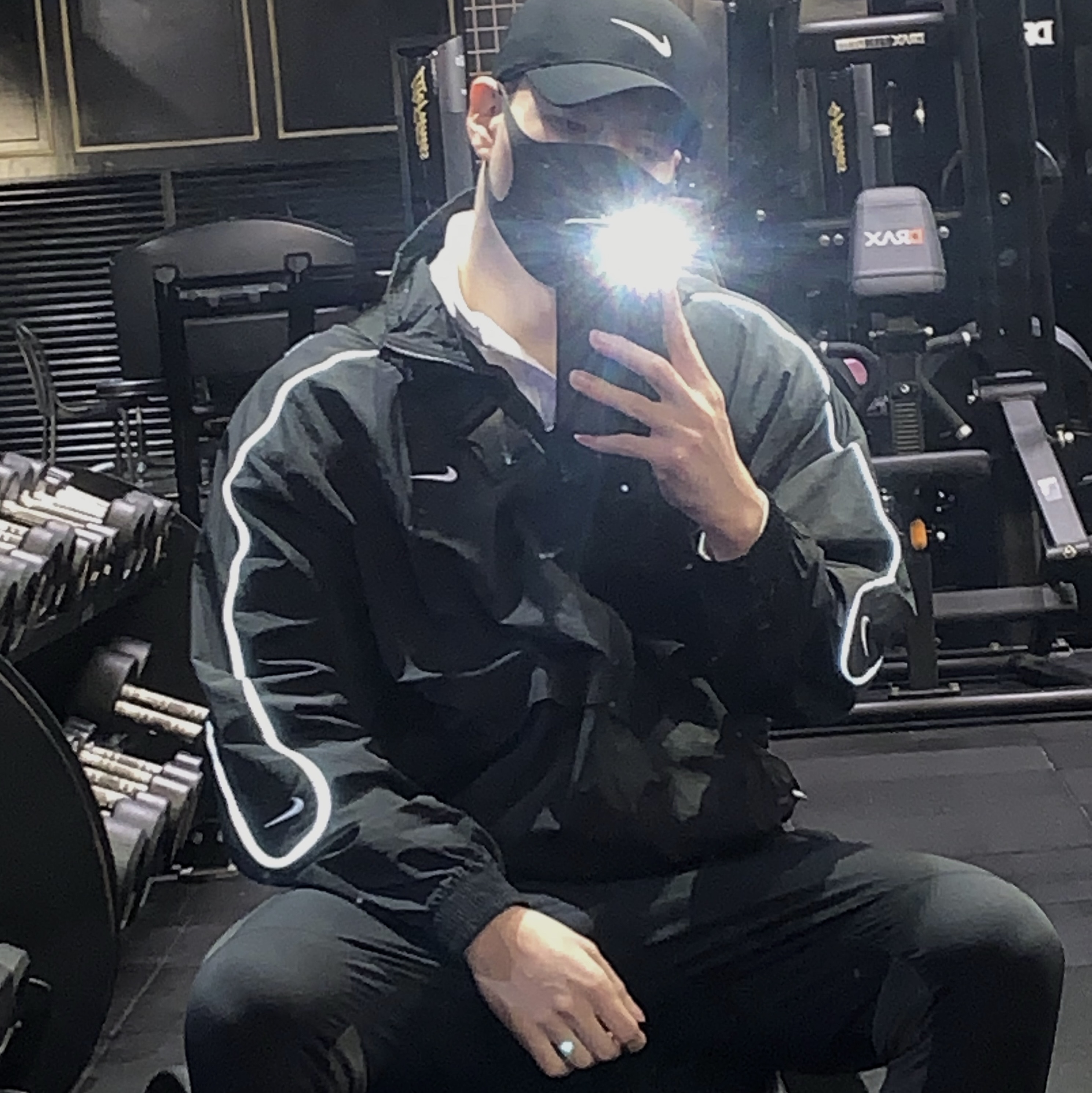 Nike NSW Solo Swoosh Woven Track Jacket Black - Asia 착용 스타일