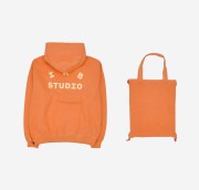 IAB Studio Pigment Hoodie & Sack Salmon