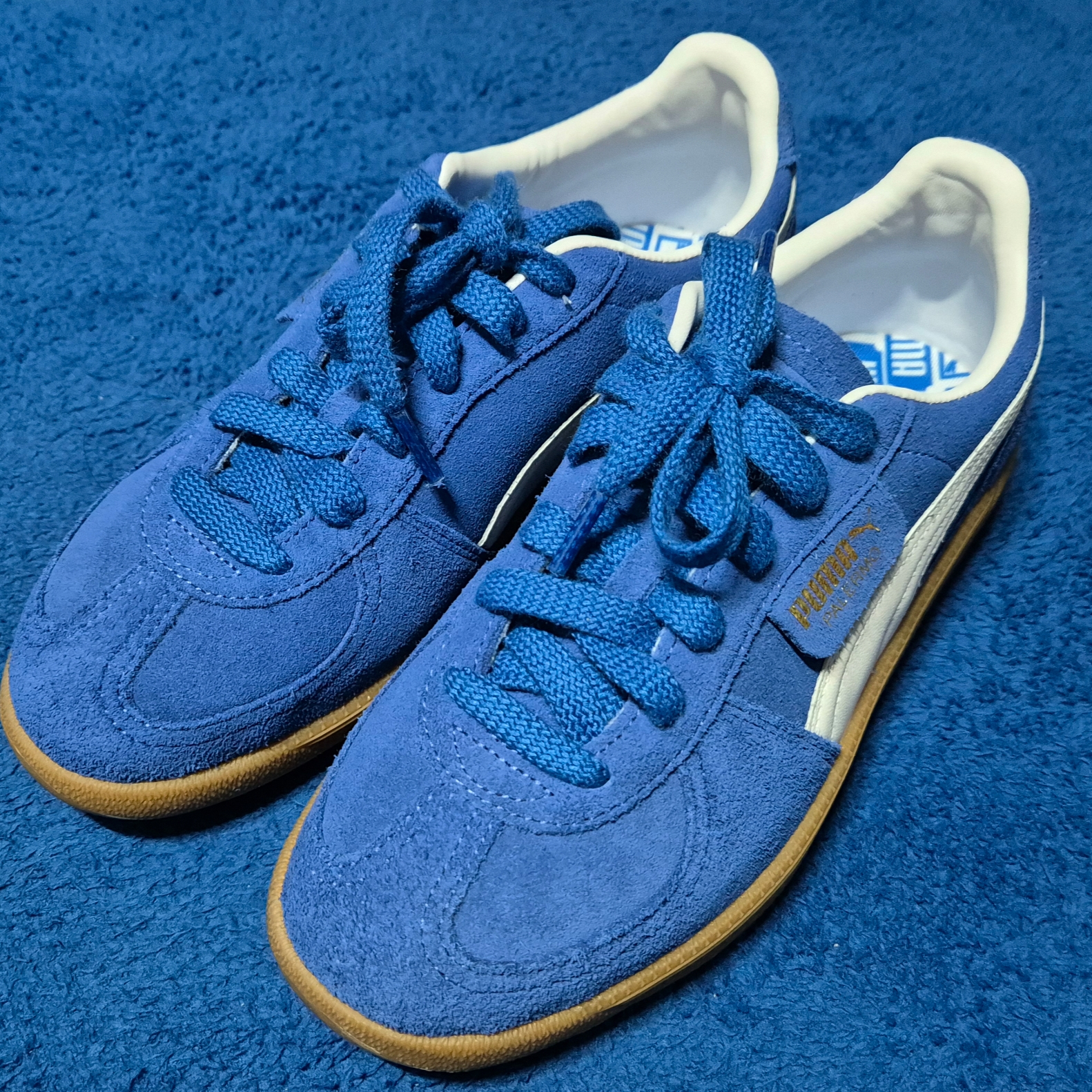 Puma Palermo Cobalt Glaze White 착용 스타일