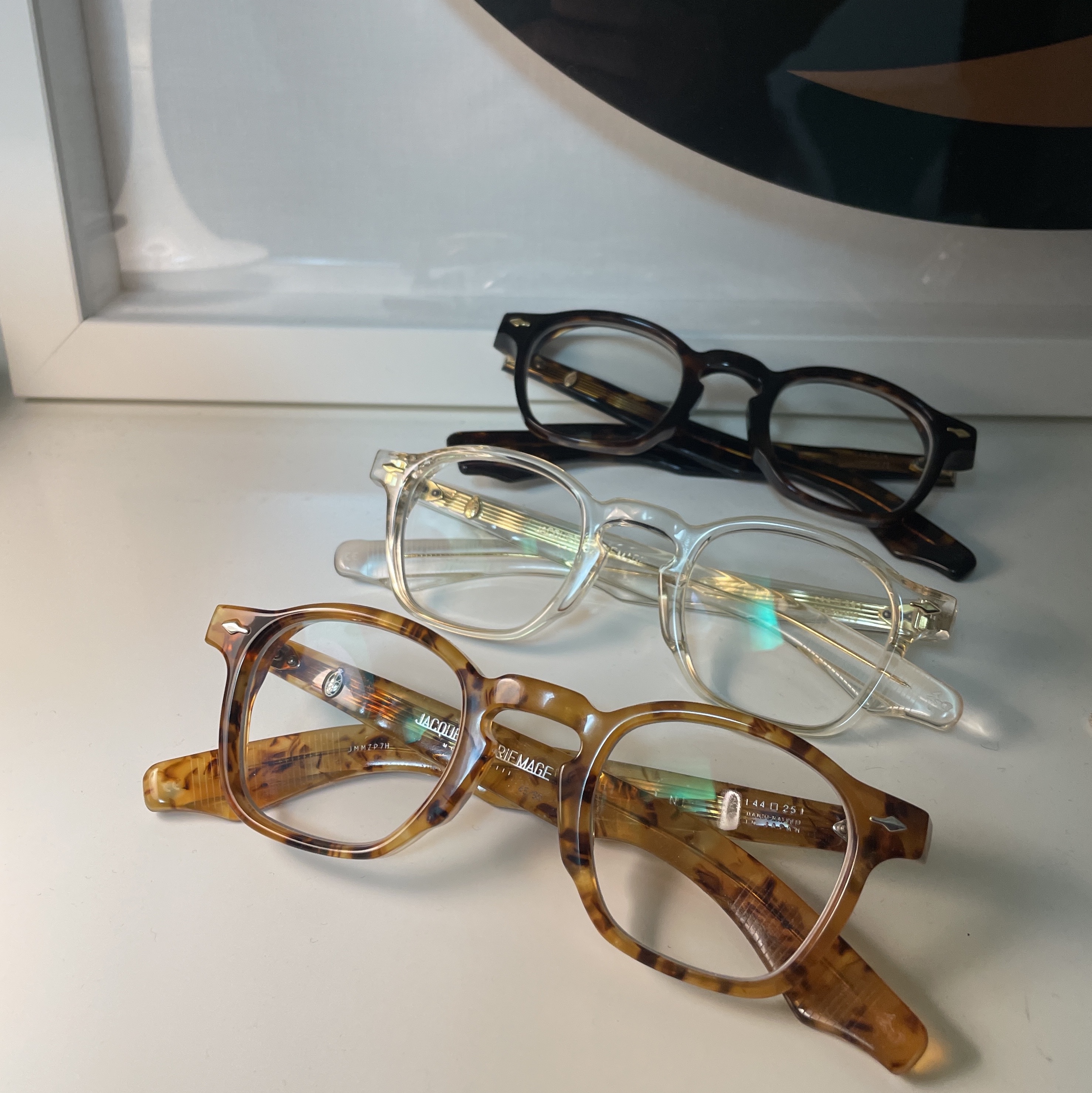 Jacques Marie Mage Zephirin 47 Yellow Lenses Havana 7, Jacques Marie Mage Zephirin 47 Lenses Beige 착용 스타일