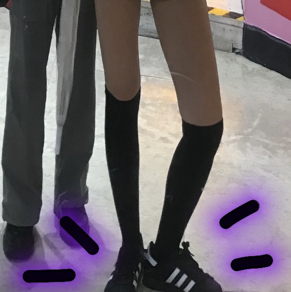 (J) Adidas Superstar Black White 착용 스타일