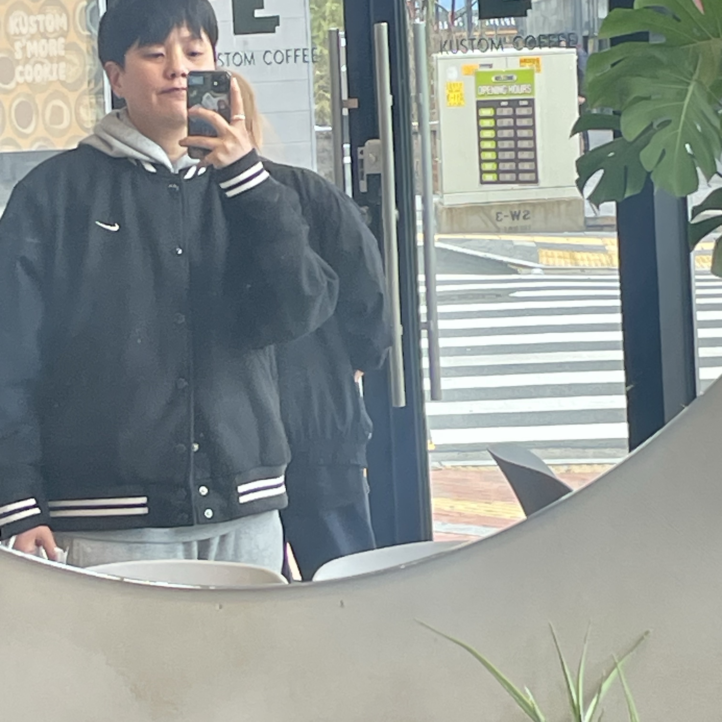 Nike NSW Authentics Varsity Jacket Black - Asia 착용 스타일