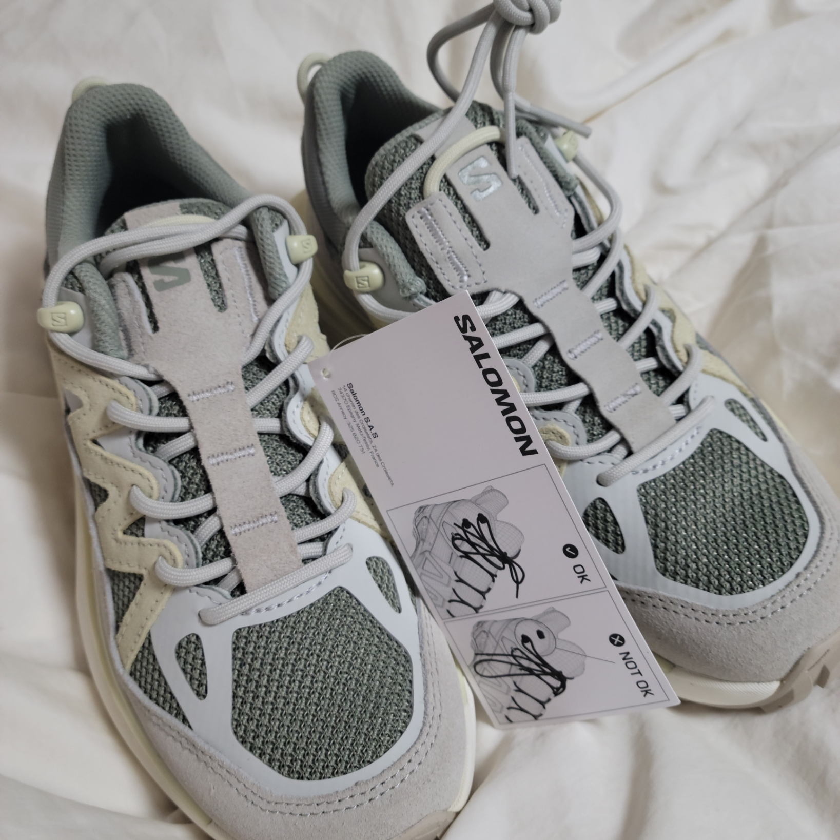Salomon Odyssey ELMT Low Shadow Aloe Wash 착용 스타일 - 1