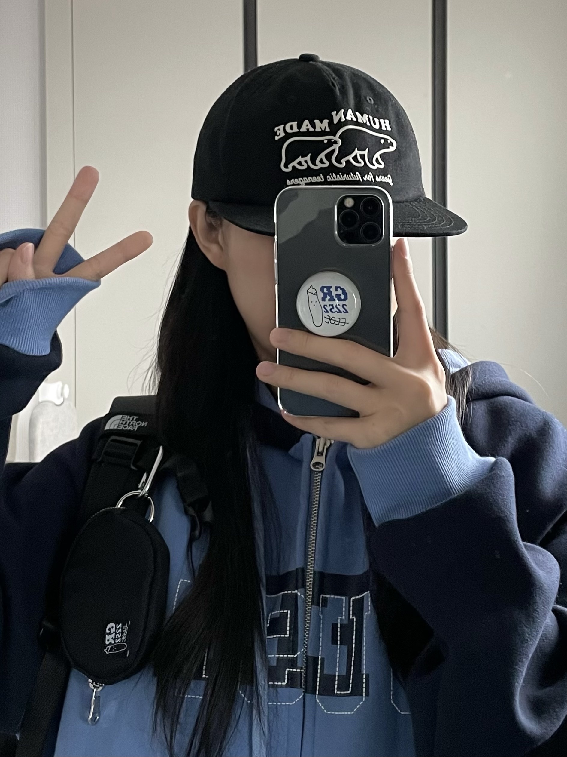 GIRIBOY CONCERT: PRBOY, Human Made 5 Panel Cap #2 Black 착용 스타일