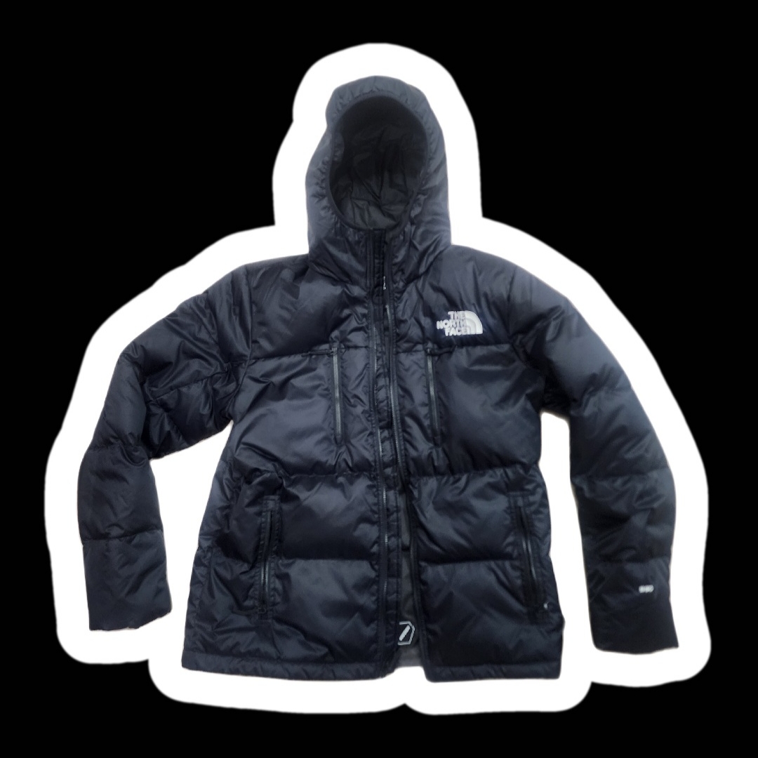 The North Face Himalayan Light Down Hooded Jacket TNF Black 착용 스타일