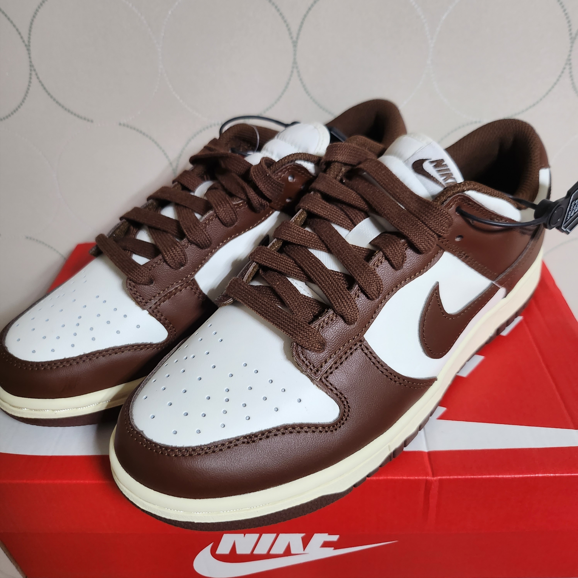 (W) Nike Dunk Low Sail Cacao Wow 착용 스타일 - 2