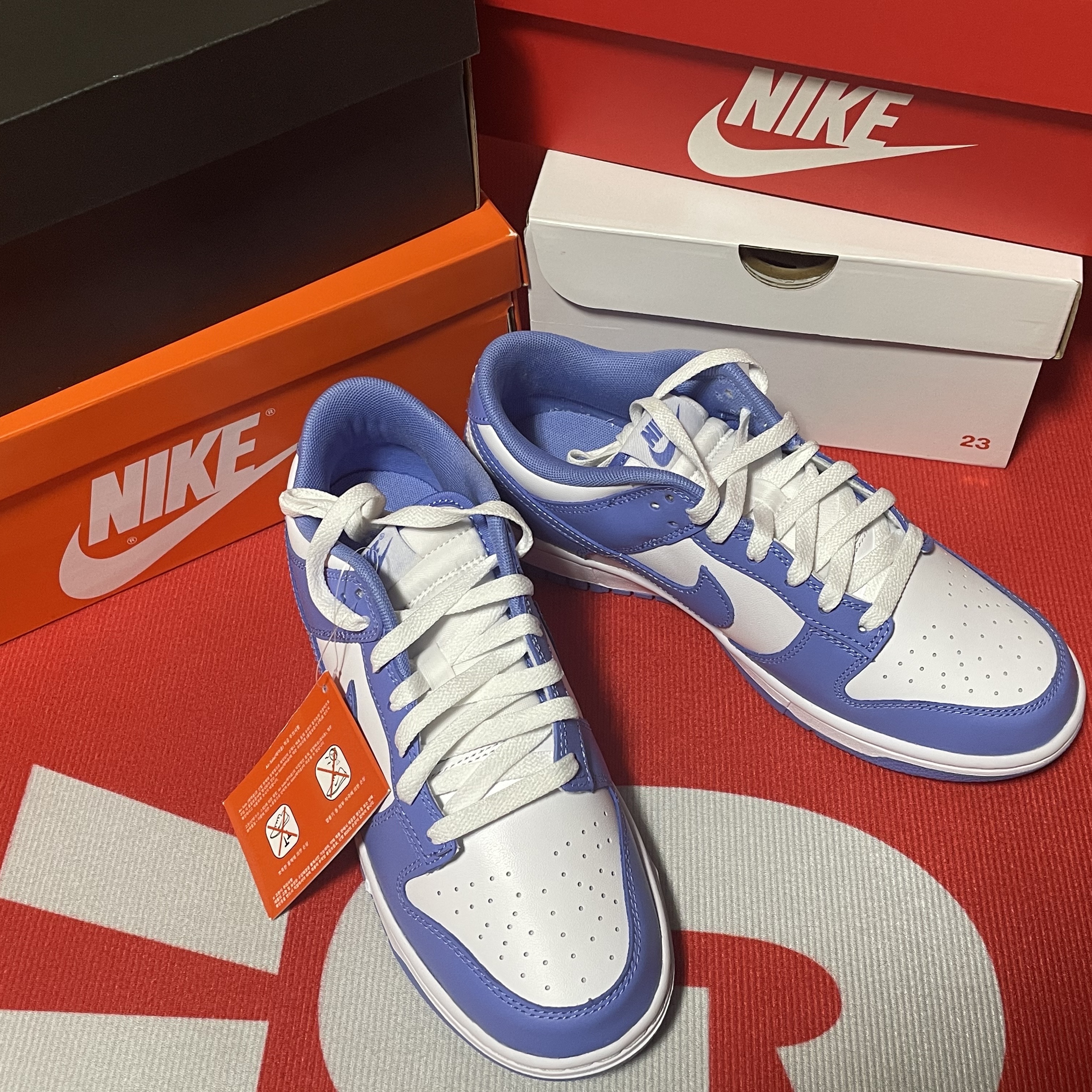 Nike Dunk Low Retro White Polar Blue 착용 스타일