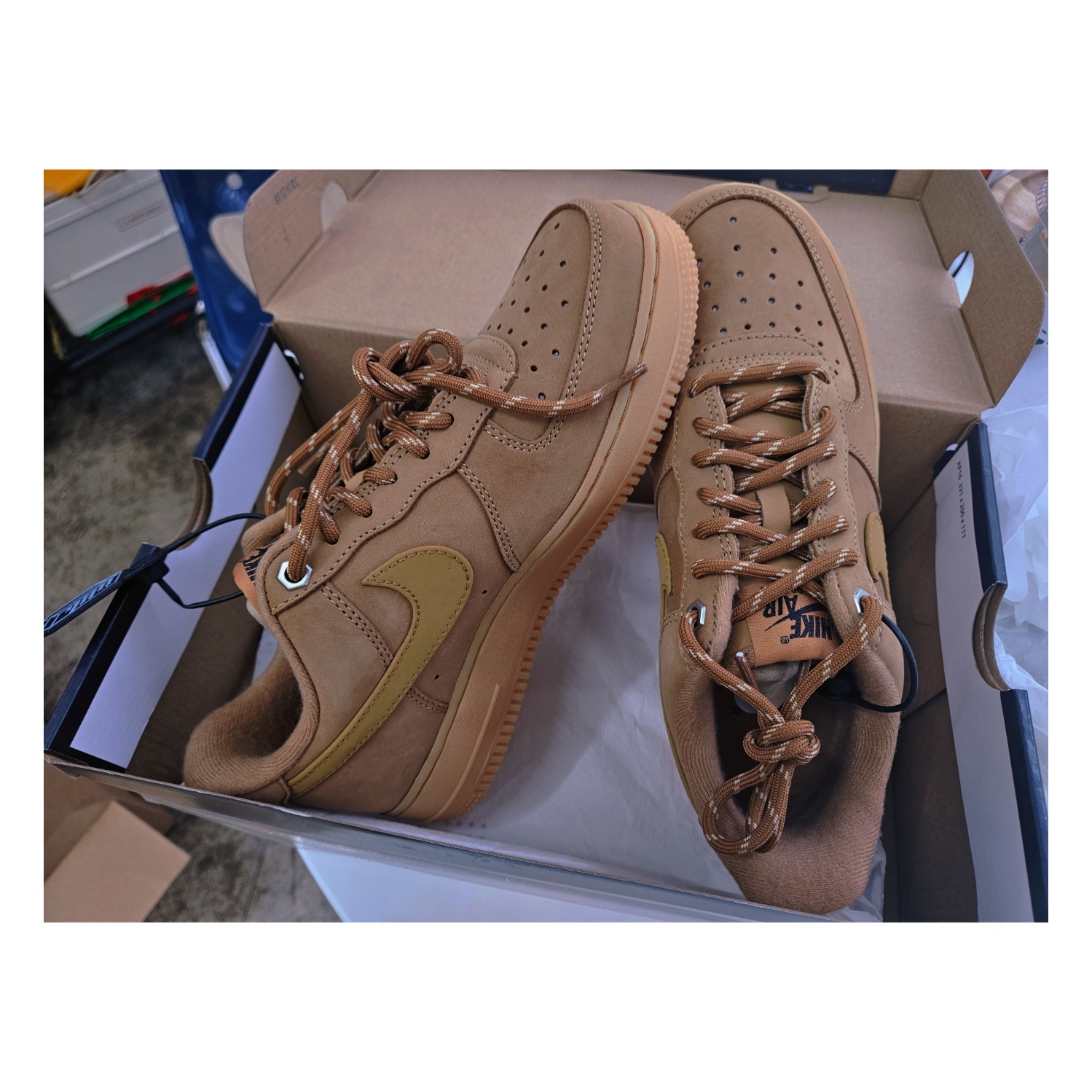 Nike Air Force 1 '07 WB Flax 착용 스타일 - 3