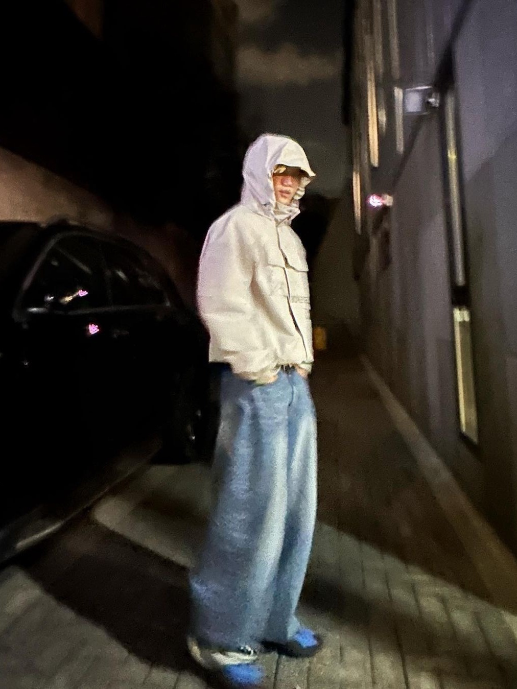 Porta Highlight Washed Denim Blue 착용 스타일 - 2