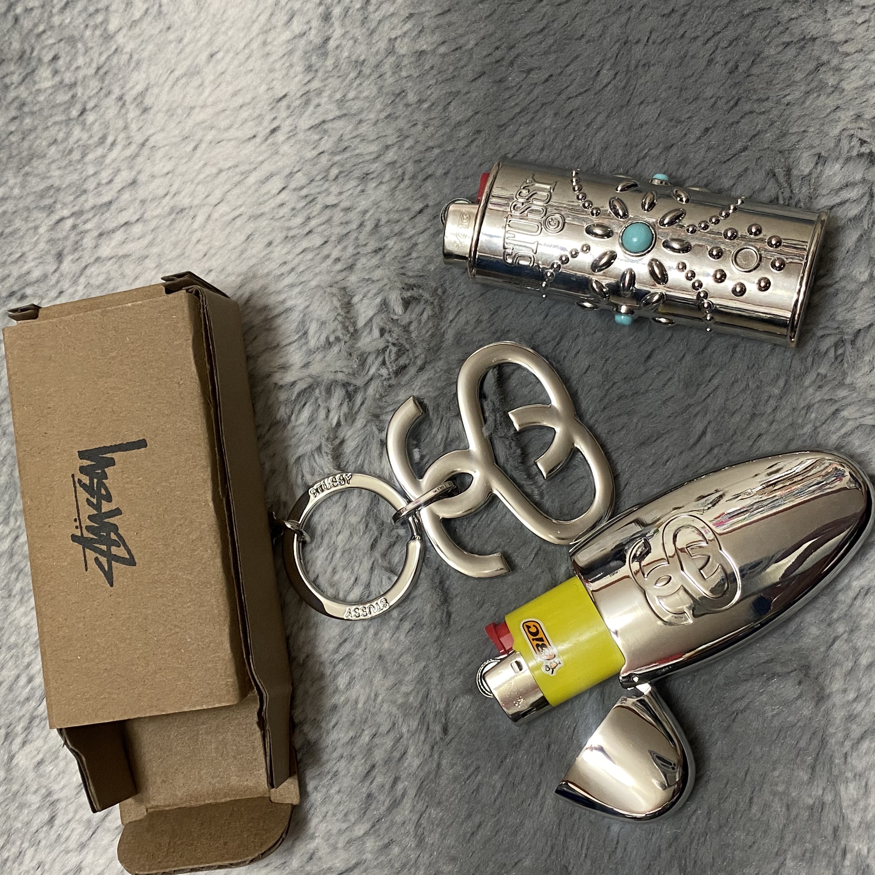 アクセサリー stussy L BEJEWELED LIGHTER CASE STUSSYMETAL BEJEWELED LIGHTER CASE (STUSSY⁄アクセサリー Stussy