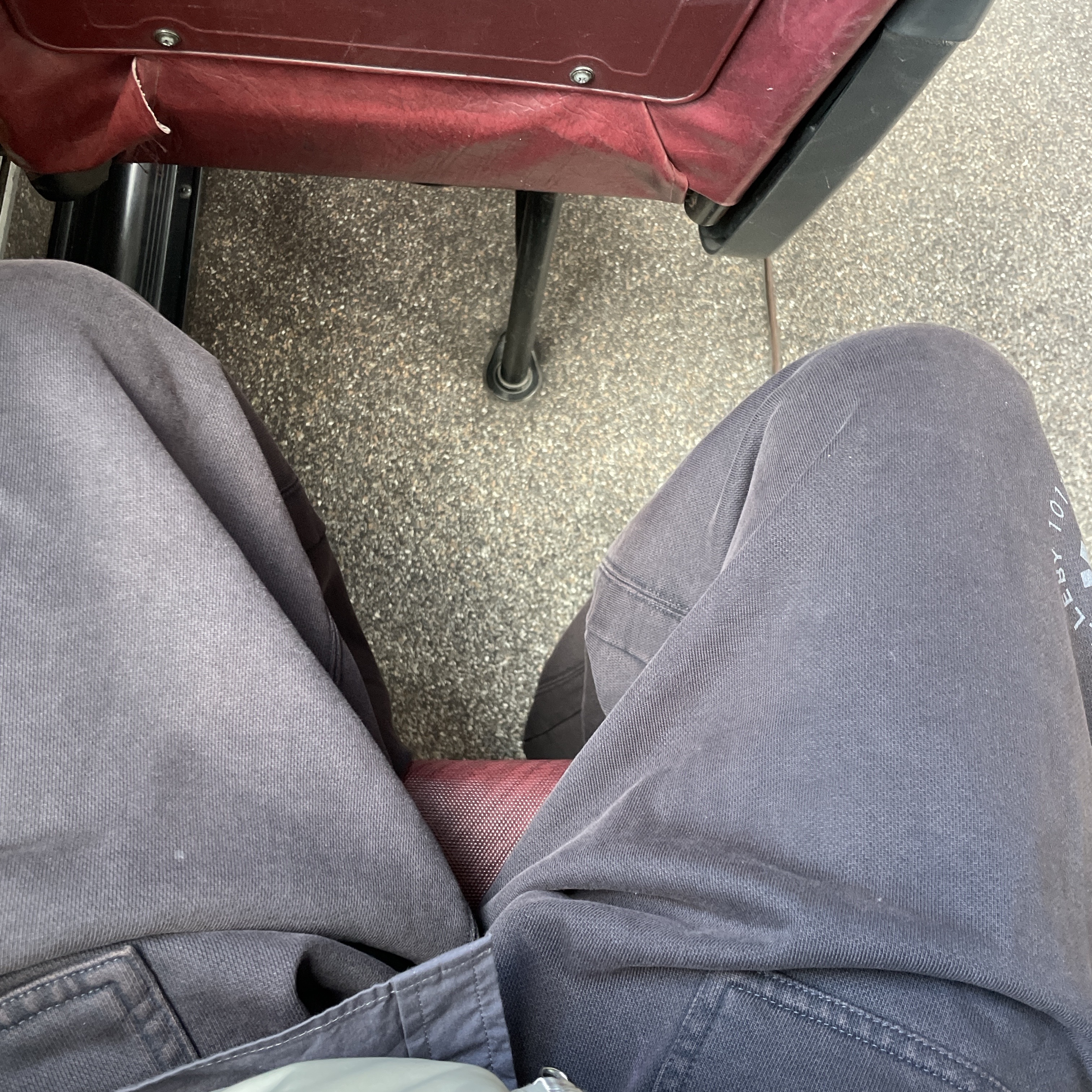 Polyteru 1011 Fatigue Sweatpants 1.2v Dark Purple Navy 착용 스타일