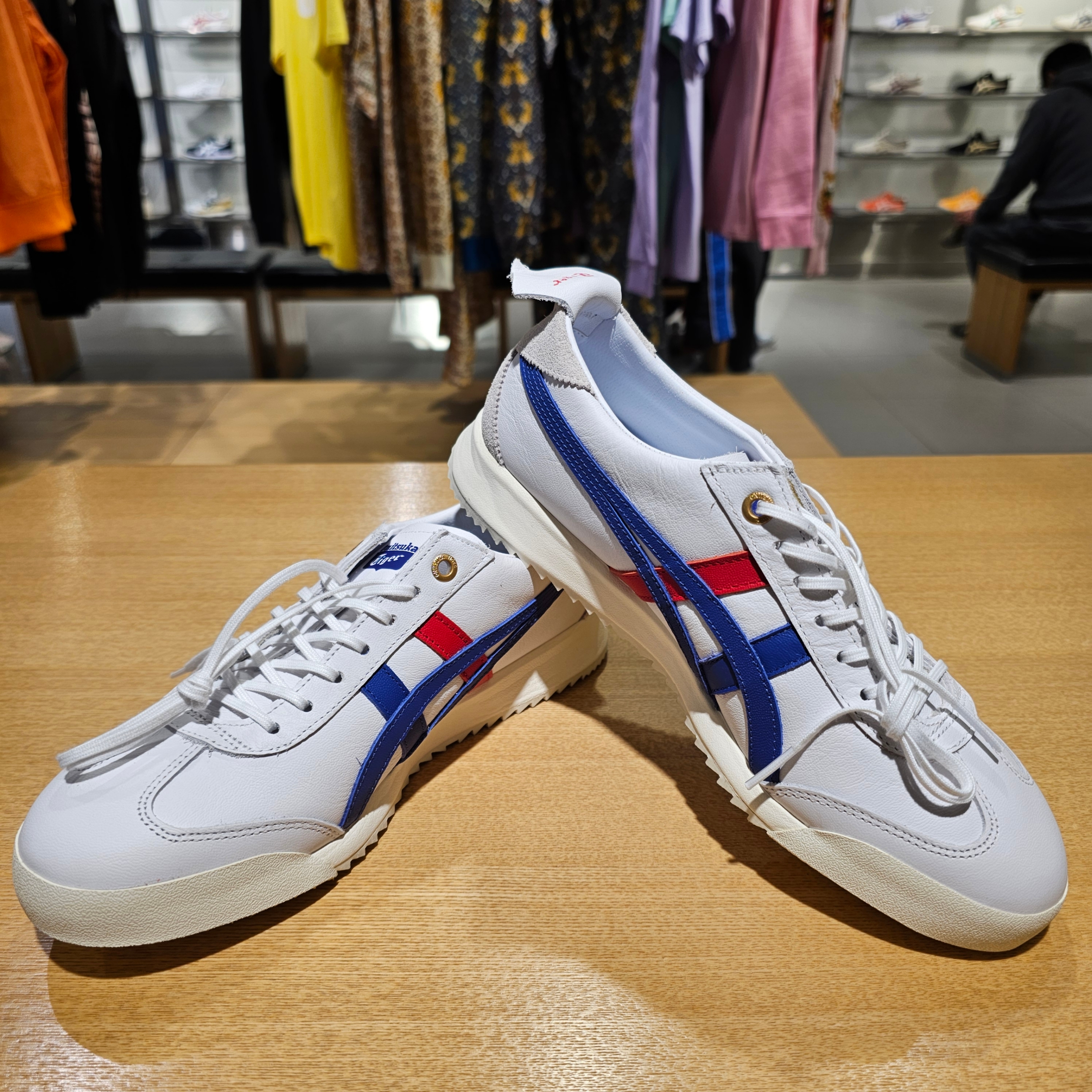 Onitsuka Tiger Mexico 66 EX White Directoire Blue 착용 스타일 - 3