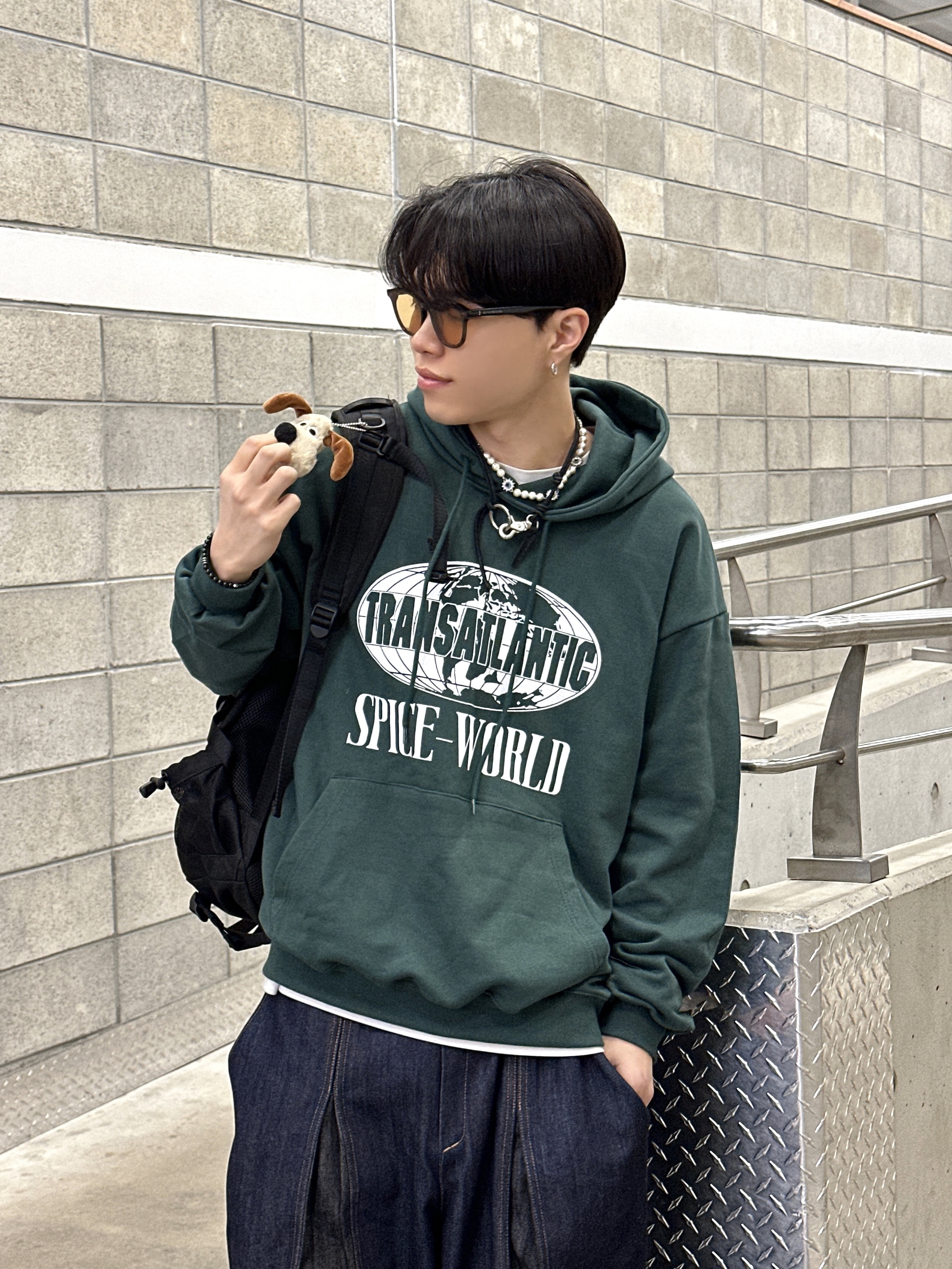 Adidas Adimatic Green 착용 스타일 - 2