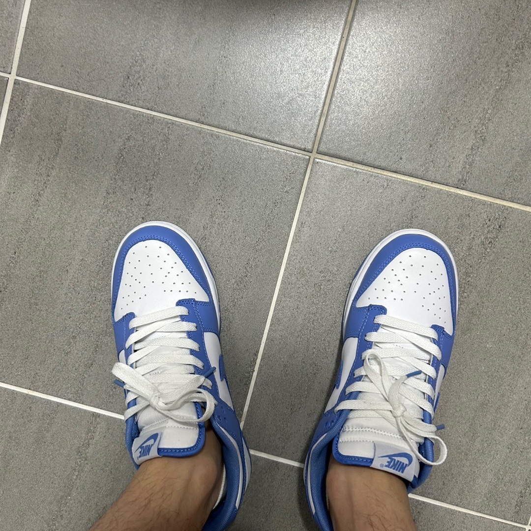 Nike Dunk Low Retro White Polar Blue 착용 스타일