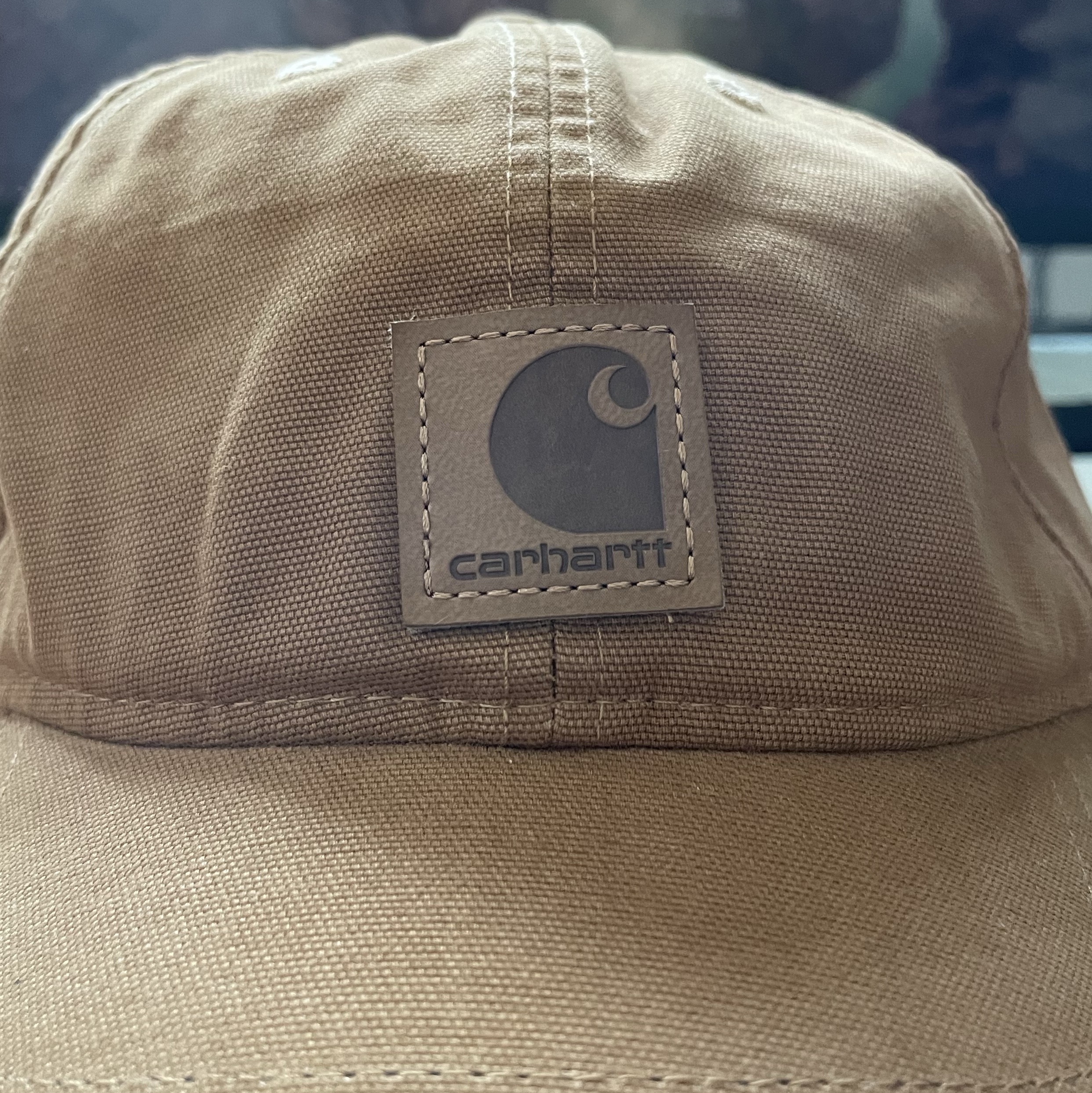 Carhartt Canvas Cap Carhartt Brown 착용 스타일