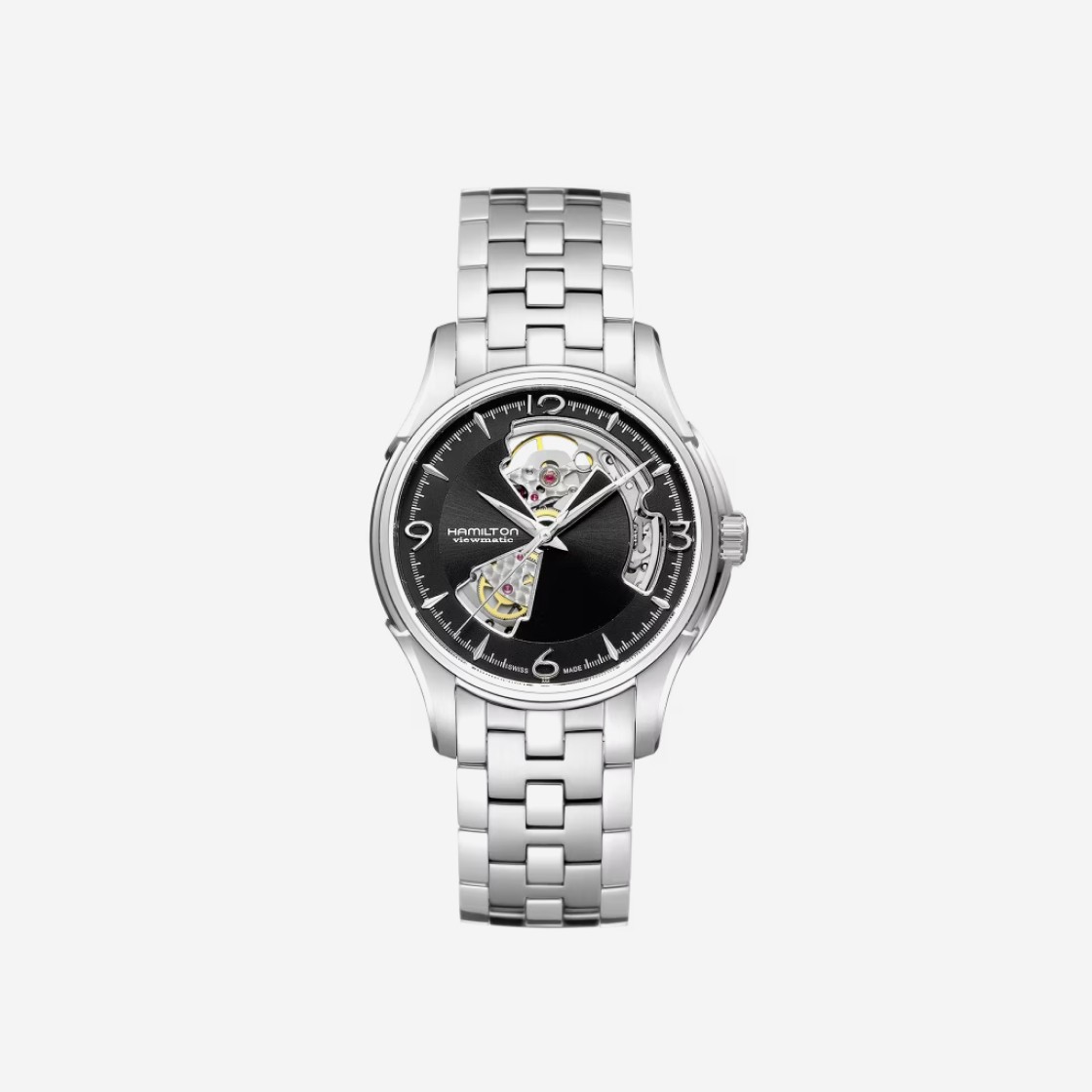 Hamilton Jazzmaster Open Heart Auto 40mm Stainless Steel Black 상세 이미지 1