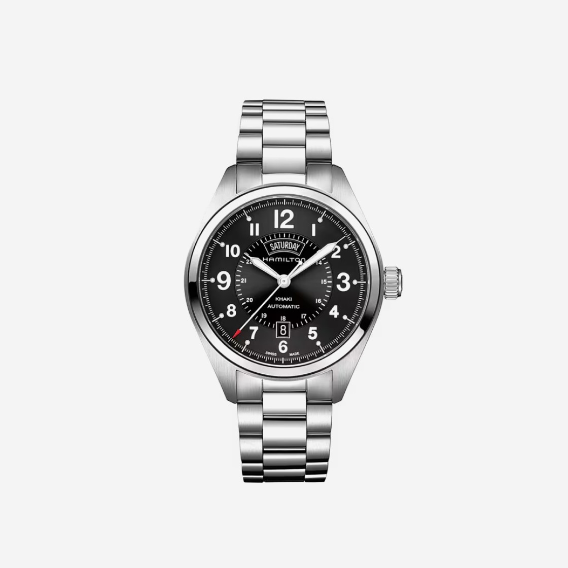 Hamilton Khaki Field Day Date Auto 42mm Stainless Steel Black 상세 이미지 1