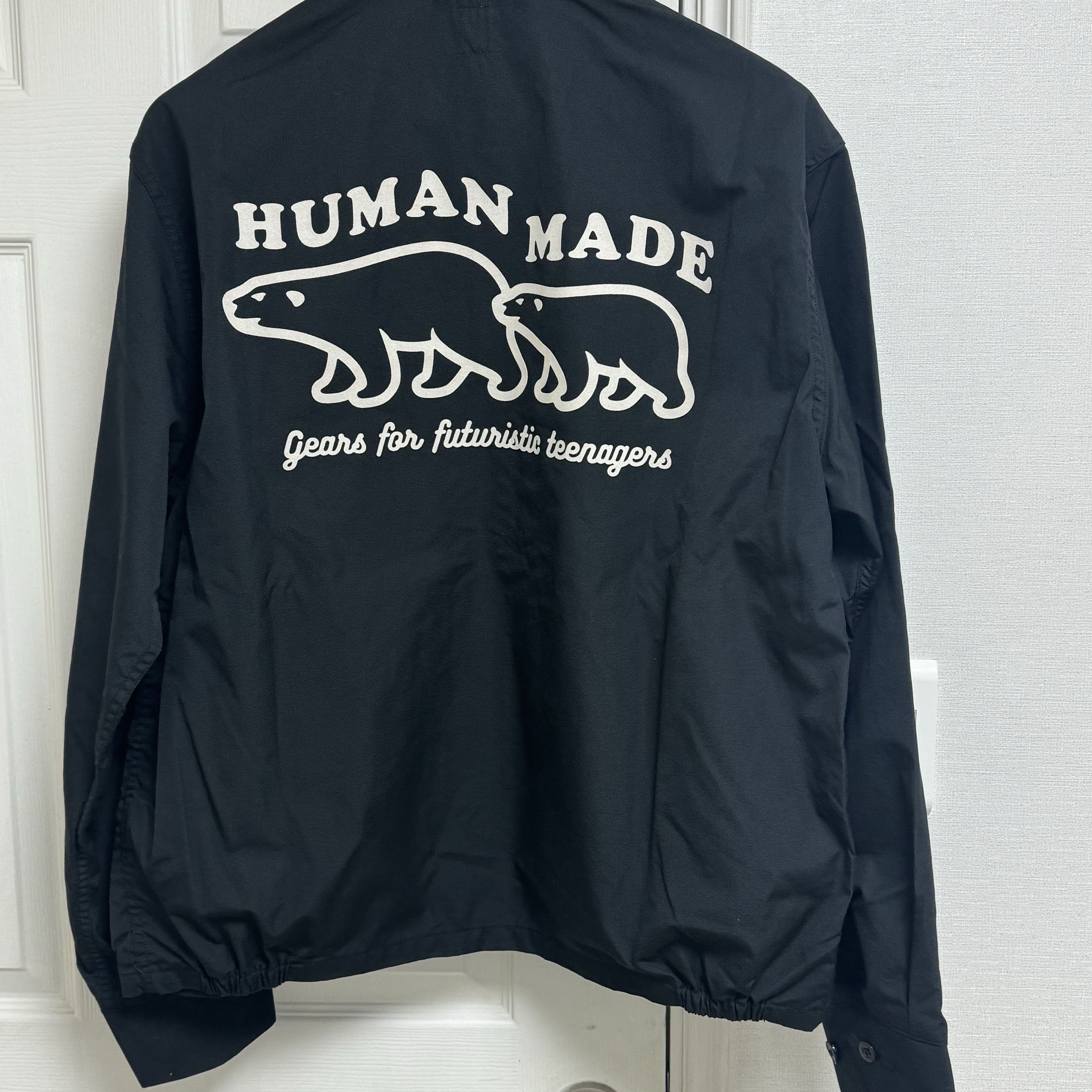 Human Made Drizzler Jacket Black 착용 스타일 - 2