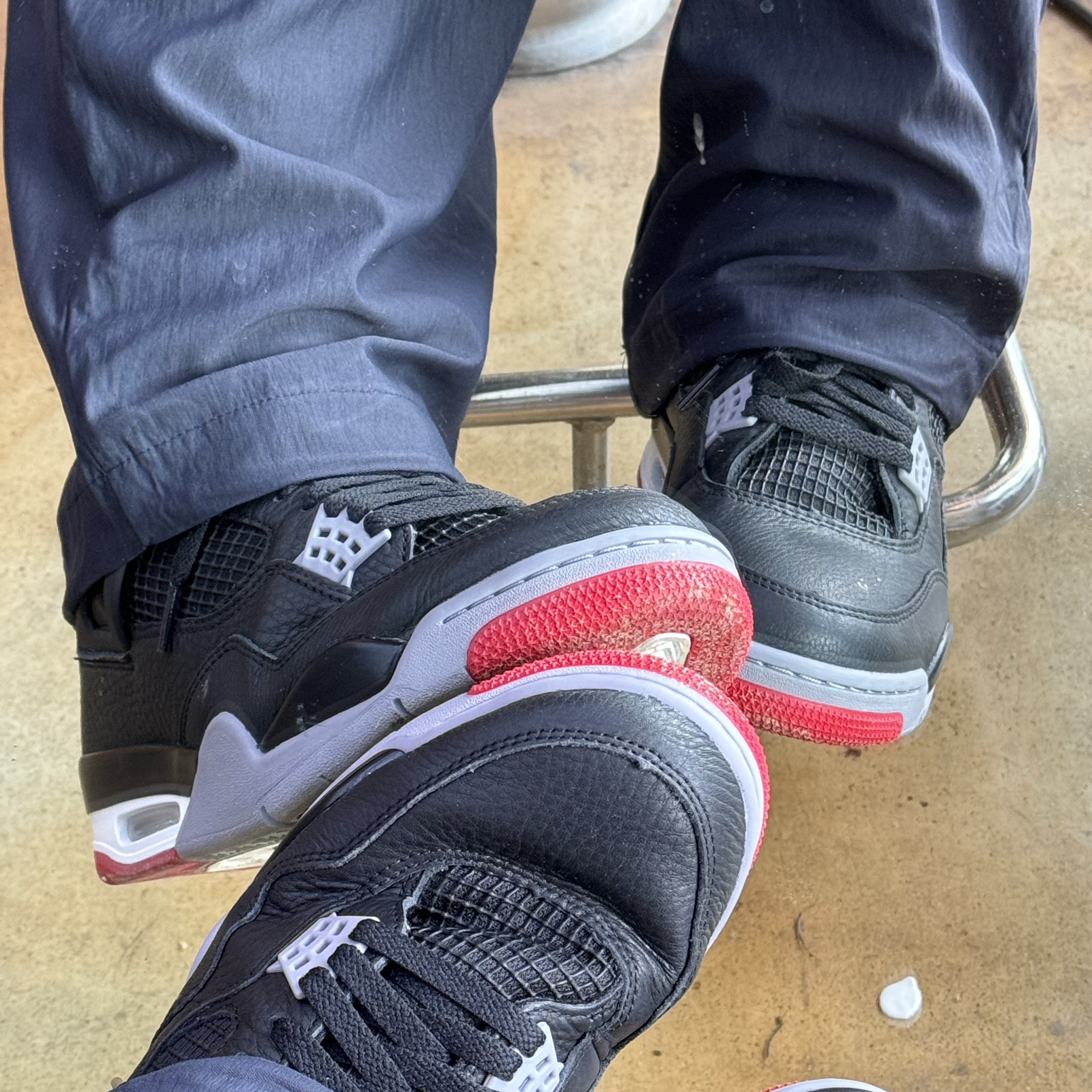 Jordan 4 Retro Bred Reimagined 착용 스타일