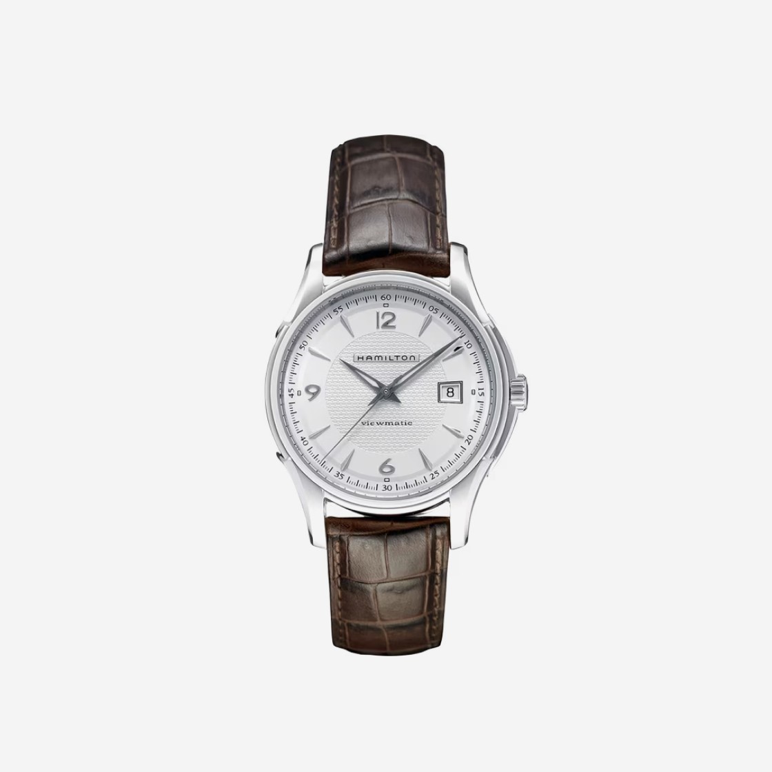 Hamilton Jazzmaster Viewmatic Auto 40mm Stainless Steel Calf Leather Silver 상세 이미지 1