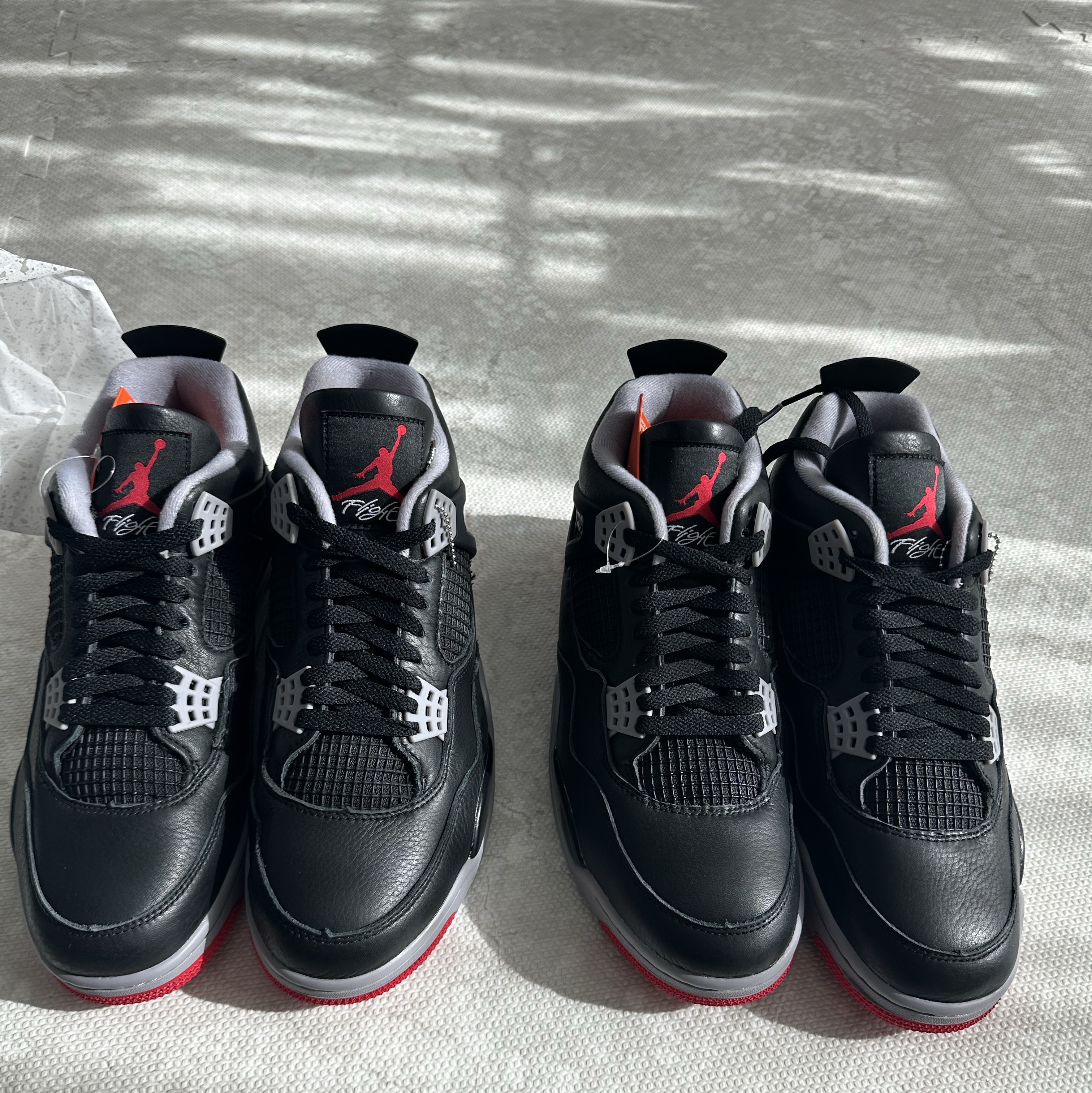 Jordan 4 Retro Bred Reimagined 착용 스타일