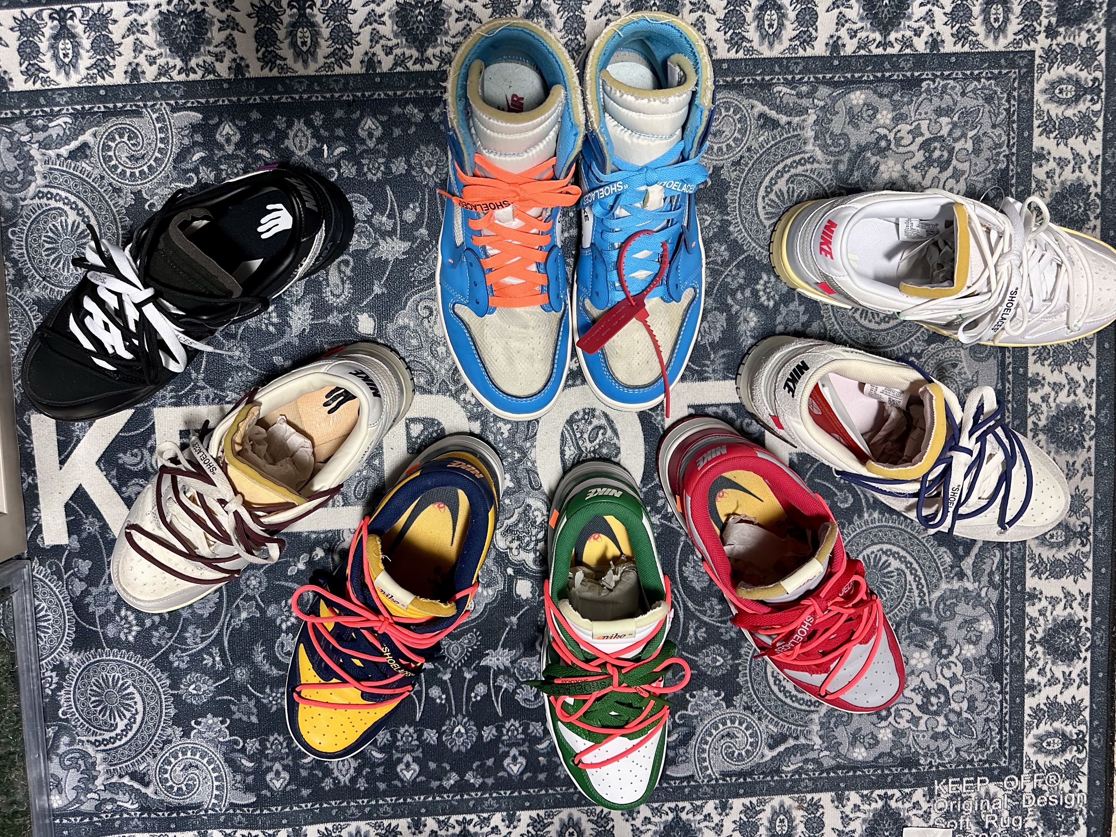 Nike x Off-White Dunk Low The 50 - Lot 46, Nike x Off-White Dunk Low The 50 - Lot 50 착용 스타일
