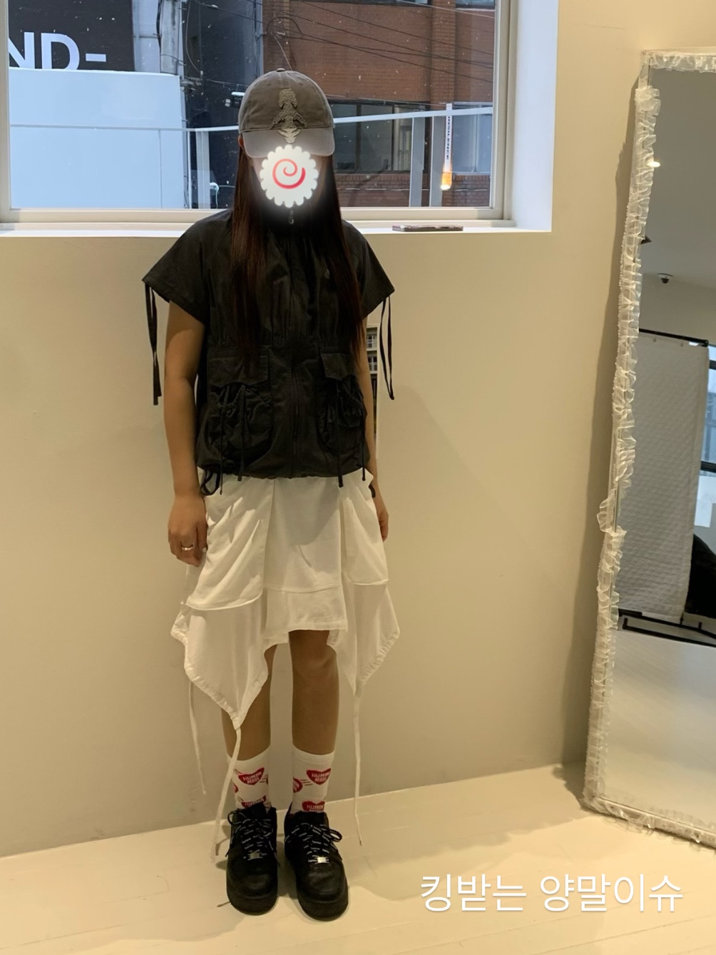 Human Made Heart Pattern Socks Red, Nike x Supreme Air Force 1 Low Black 착용 스타일
