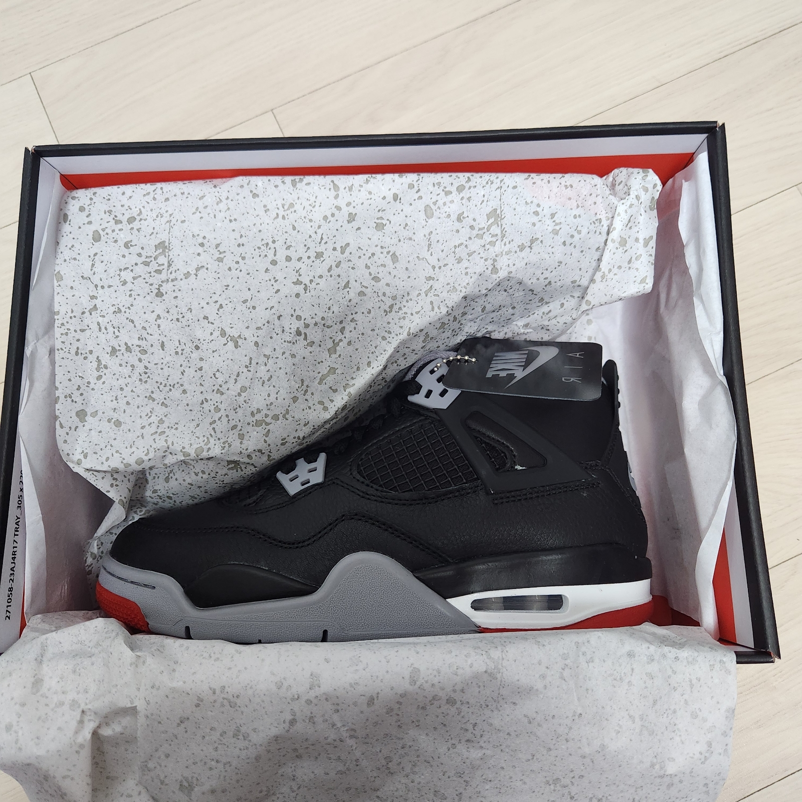 (GS) Jordan 4 Retro Bred Reimagined 착용 스타일