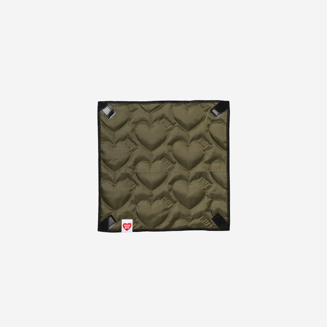 Human Made Heart Quilt Wrap Cloth Small Olive Drab 상세 이미지 1