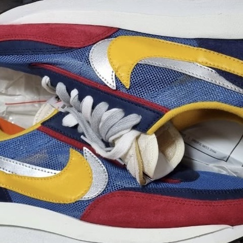 Nike x Sacai LDWaffle Blue Multi 착용 스타일